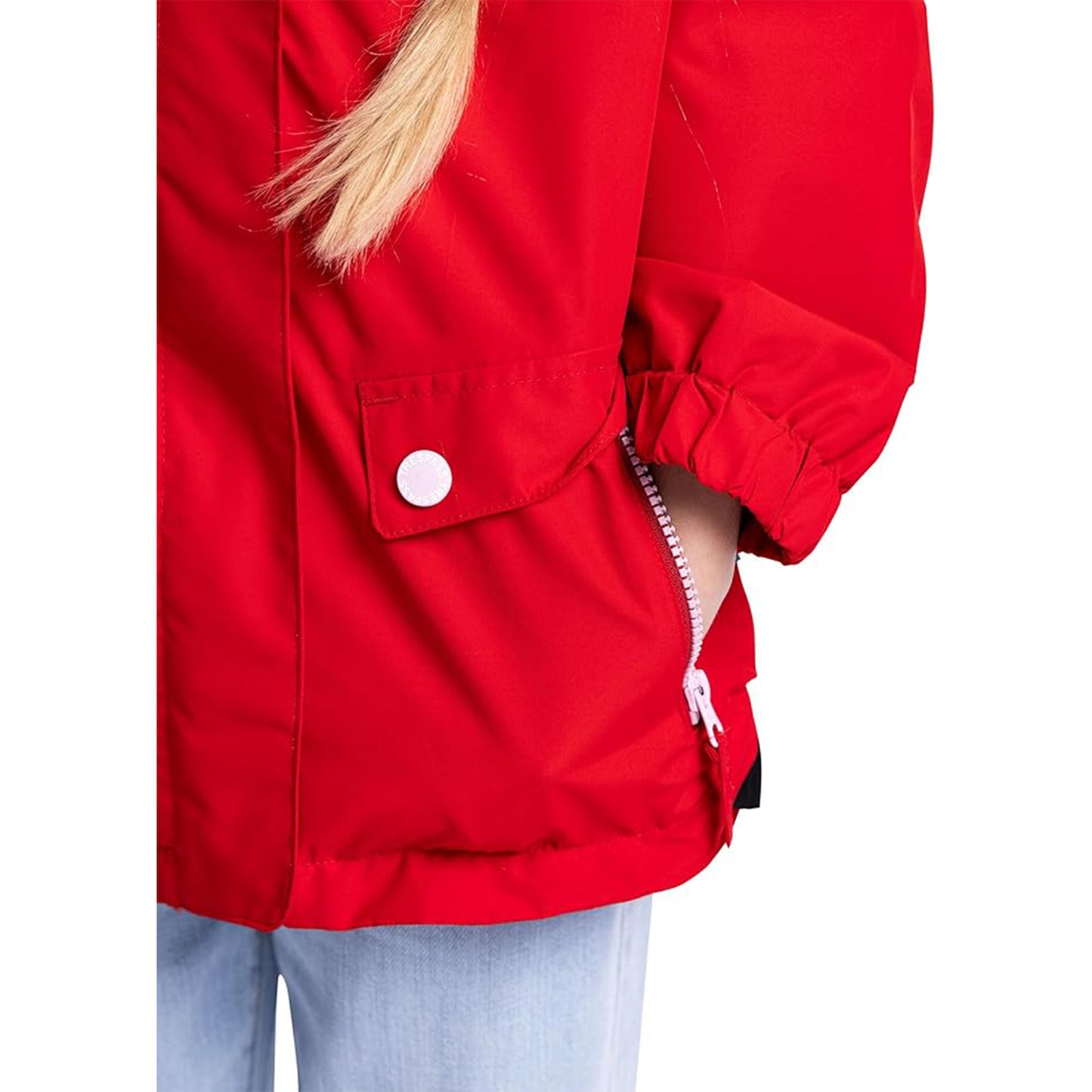 Kids Girls Flourish Waterproof Raincoat