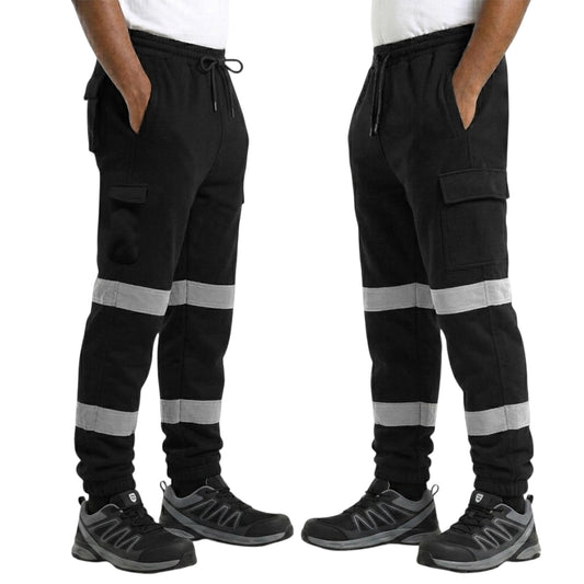 Hi-Vis Jogging Trousers | Reflective Safety Joggers Sweat Pants – Railway GO/RT