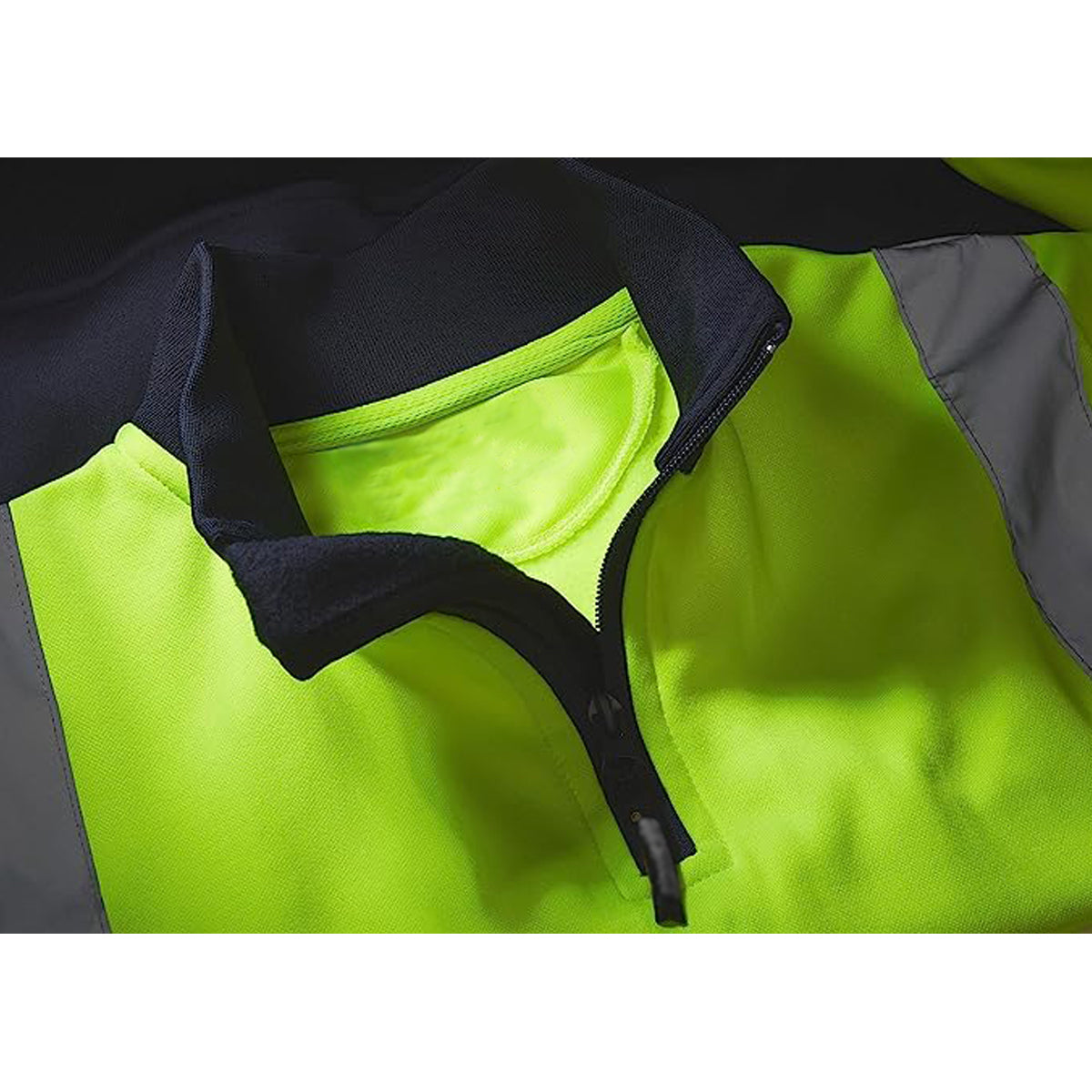 Mens Hi Vis Half Zip Neck Sweatshirt
