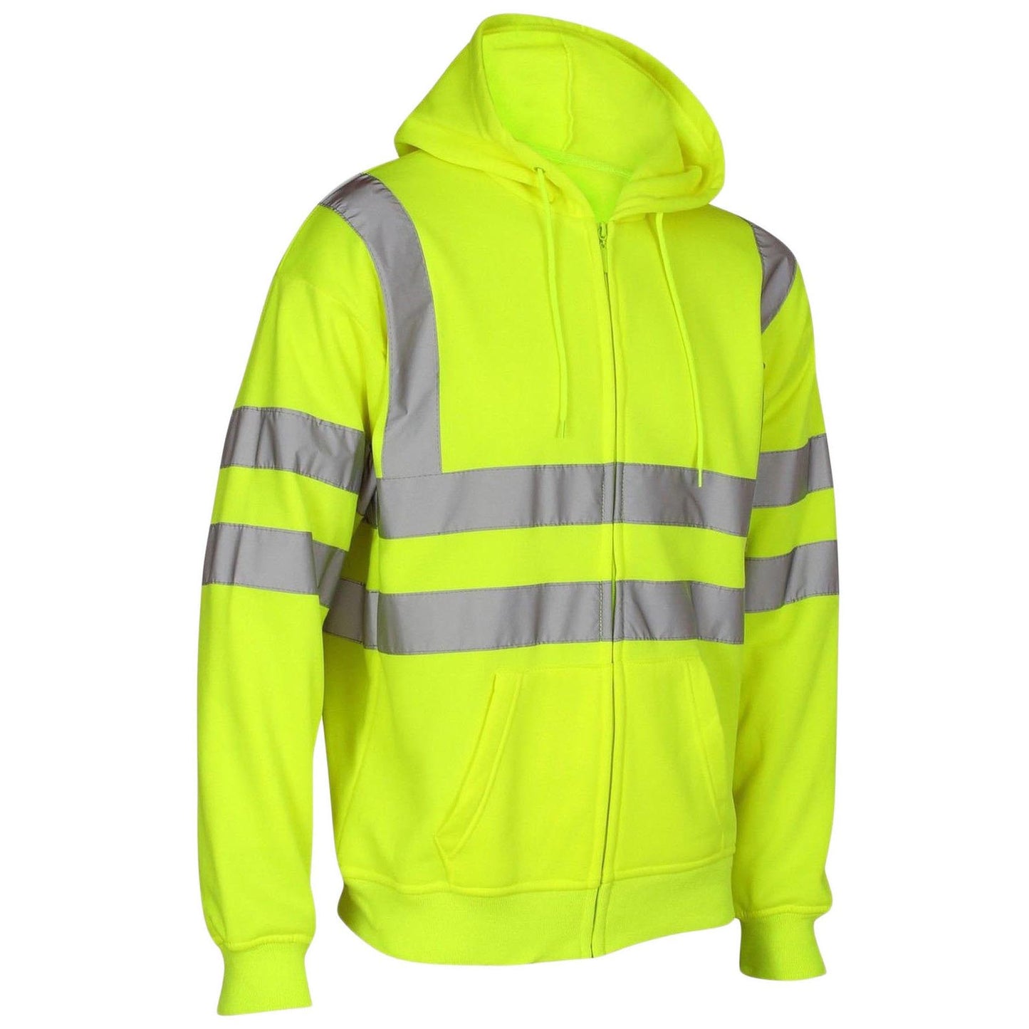 Adults Hi Visibility Safety Security Zip Hoodie