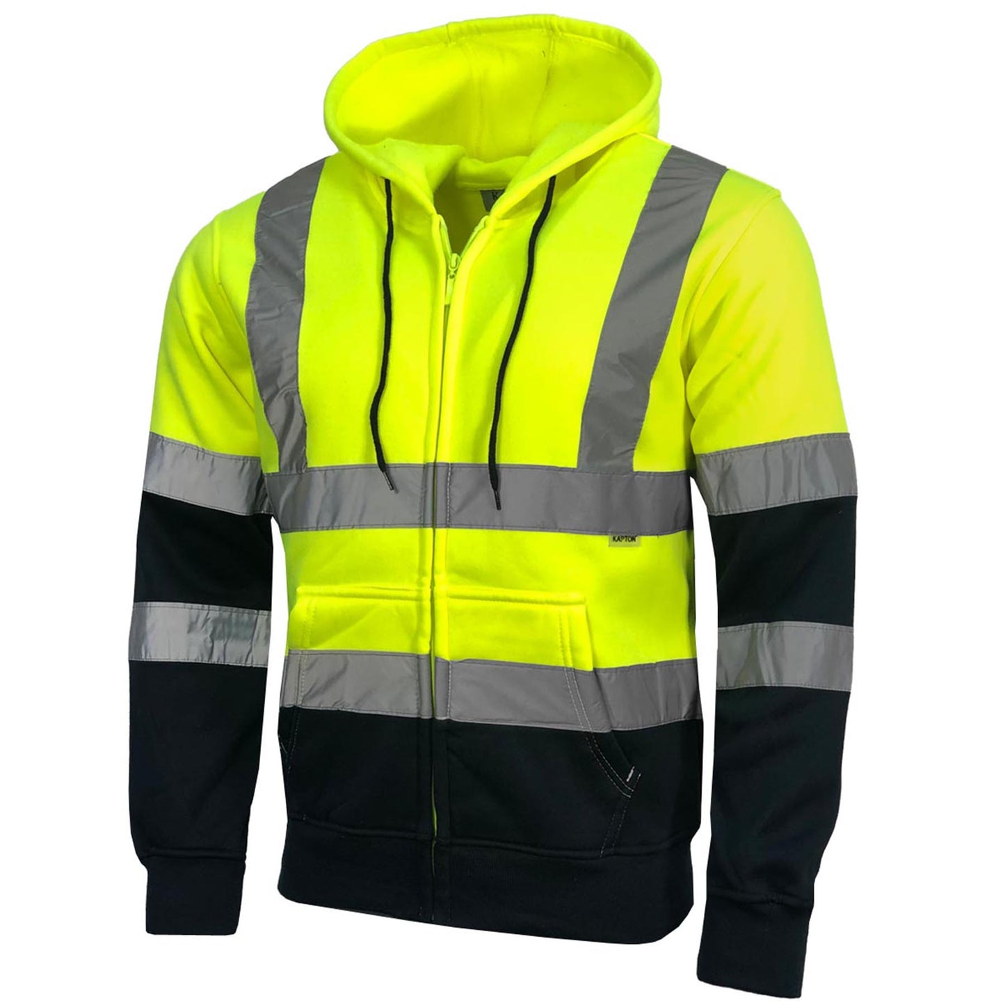 Adults Hi Visibility Safety Security Zip Hoodie