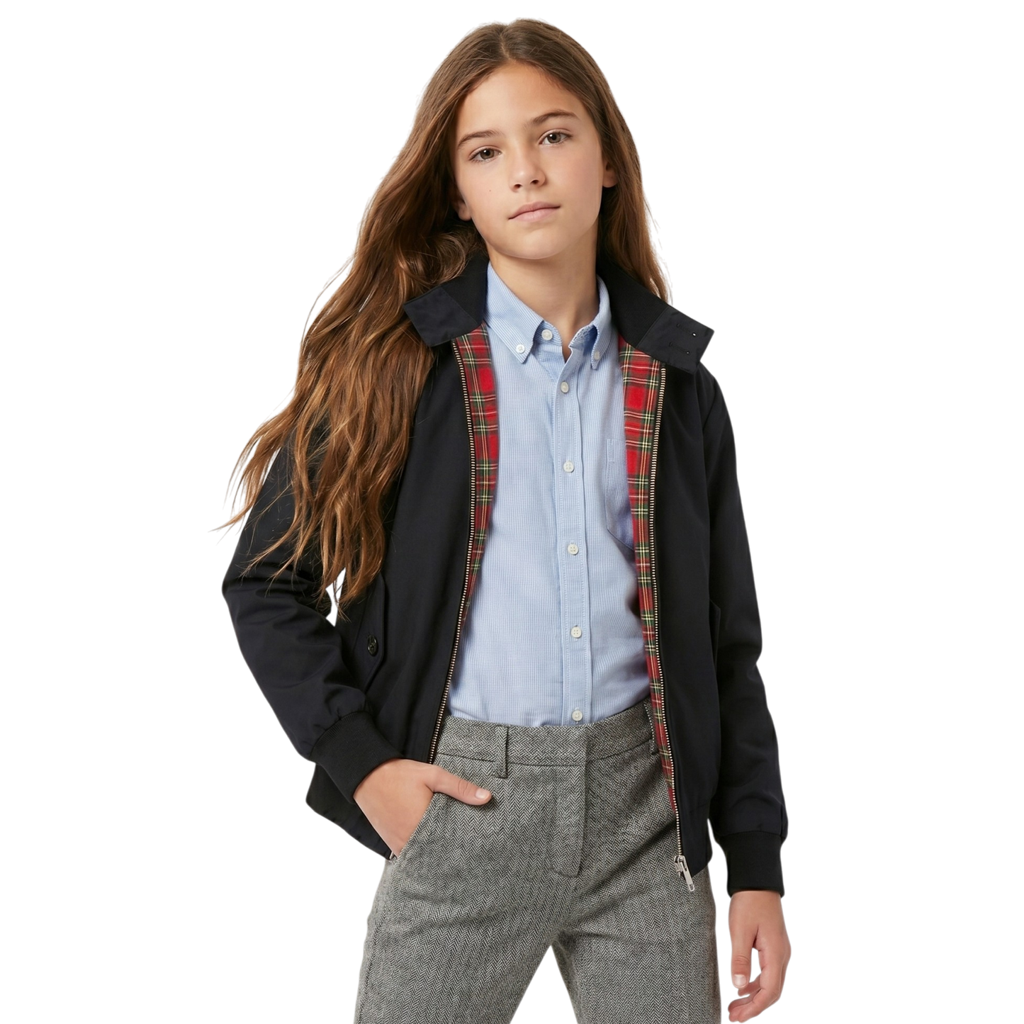 Unisex Kids Classic Harrington Retro Jacket