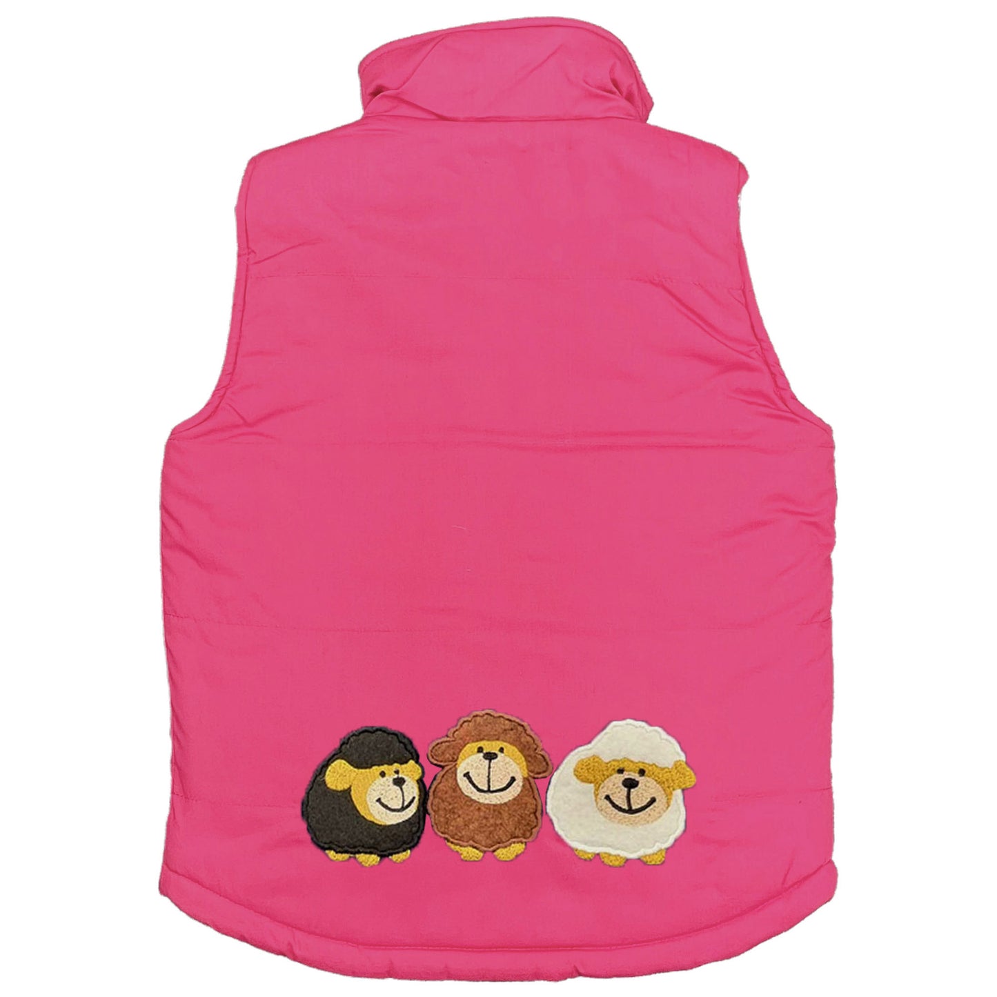 Unisex Kids Embroidered Tractor Pony Pheasant Padded Gilet