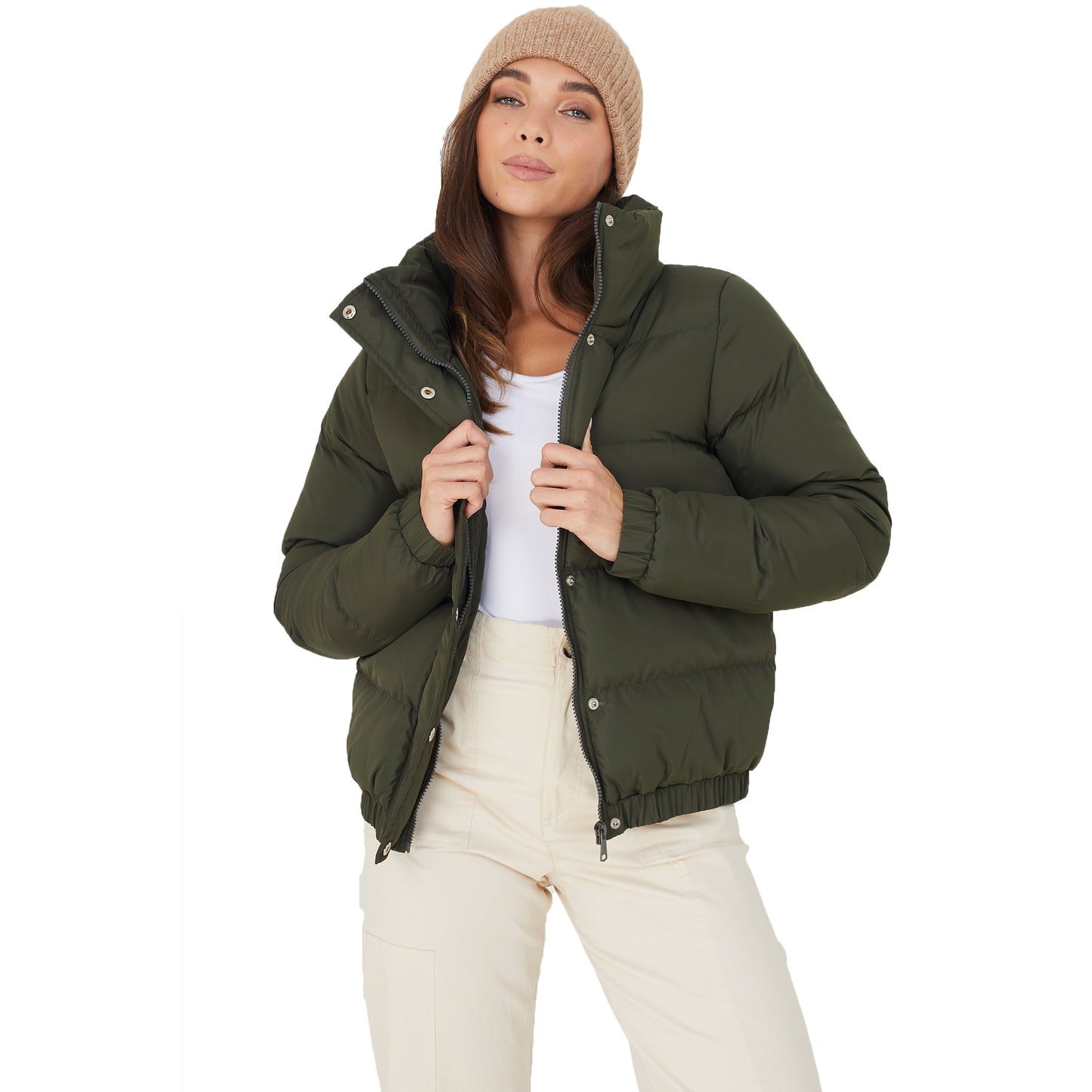 Womens SLAY Padded Short Length Puffer Jacket
