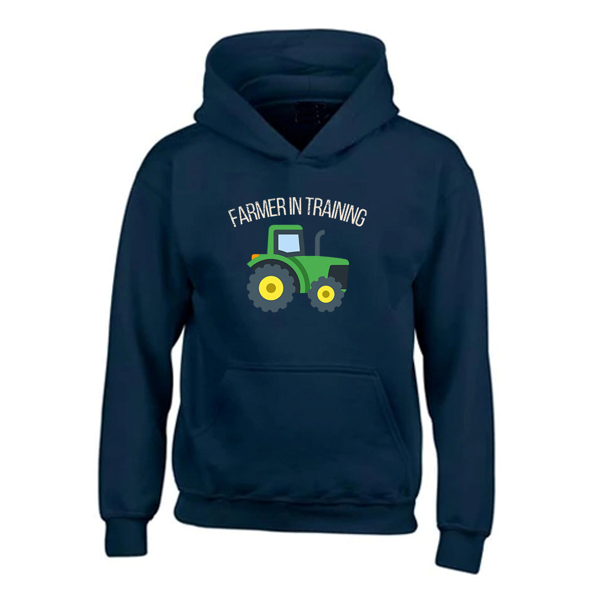 Kids Unisex "FARMER IN TRAINING" Tractor Printed Hoodie