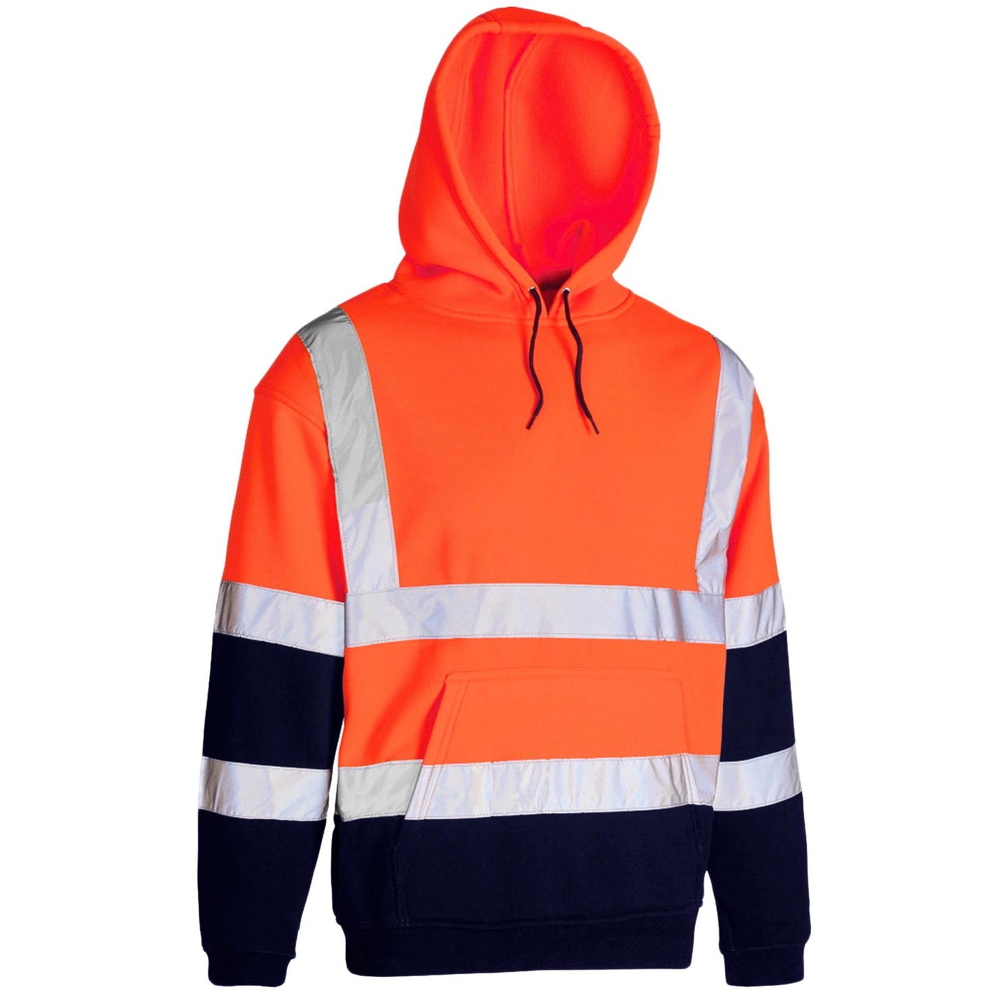 Adults Hi Vis Safety Security Hooded Sweatshirt