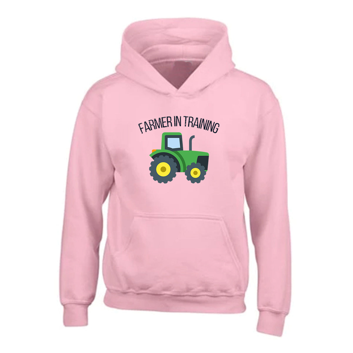 Kids Unisex "FARMER IN TRAINING" Tractor Printed Hoodie