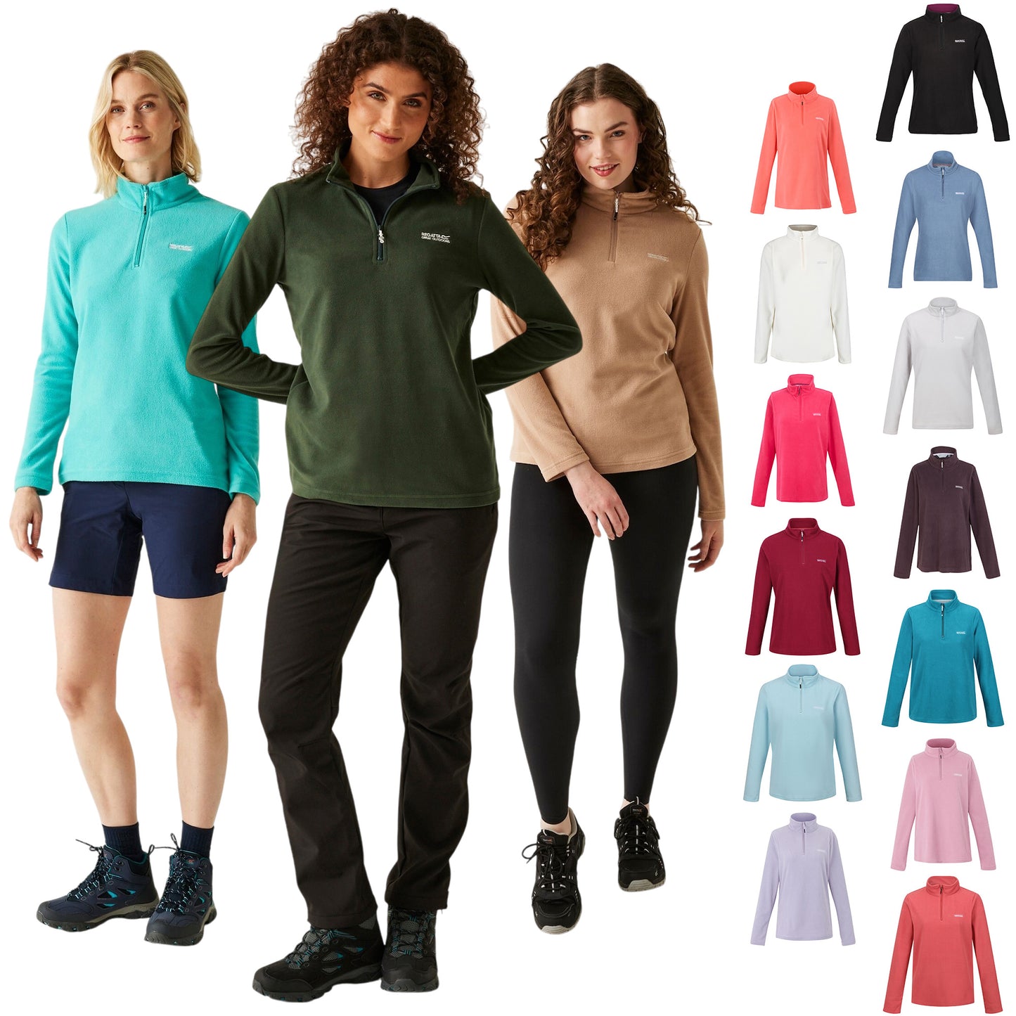 Ladies Sweethart Lightweight Half-Zip Fleece – Outdoor Midlayer