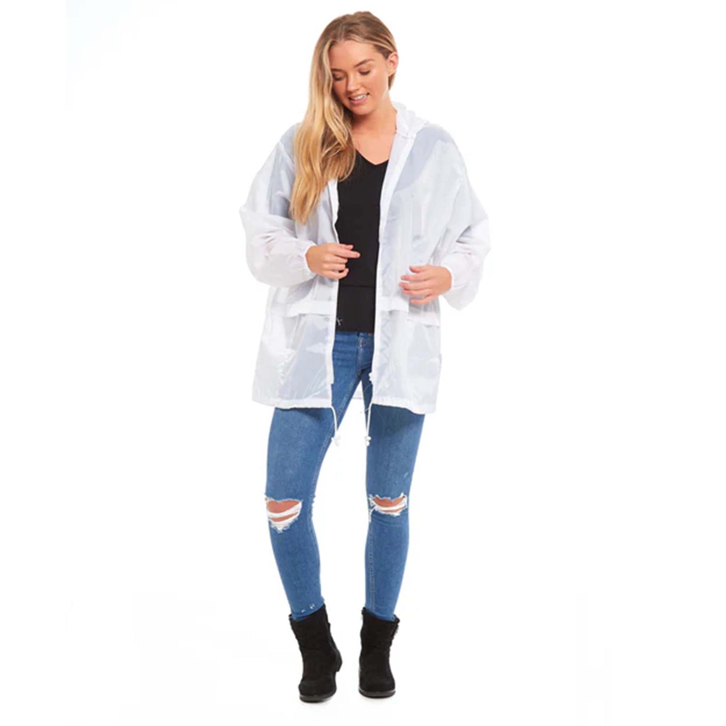 Adults Lightweight Showerproof Cagoule Mac - Regular & Plus Sizes