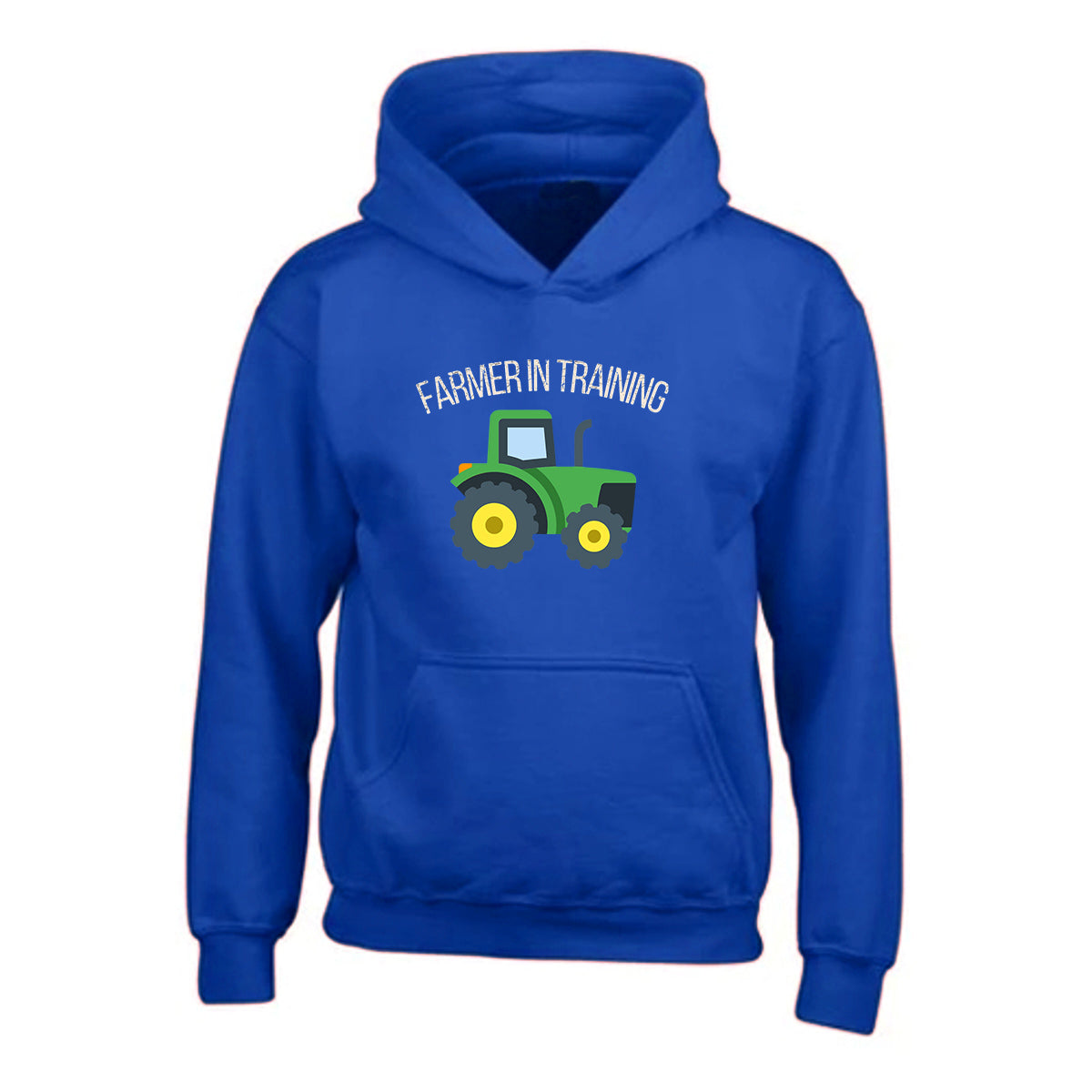 Kids Unisex "FARMER IN TRAINING" Tractor Printed Hoodie
