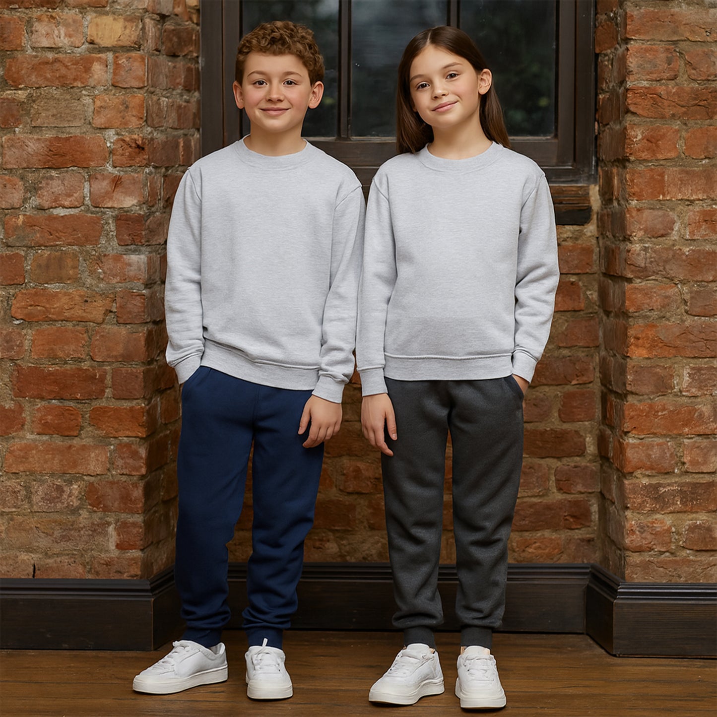 Kids Unisex Crew Neck Classic Sweatshirt – 300GSM