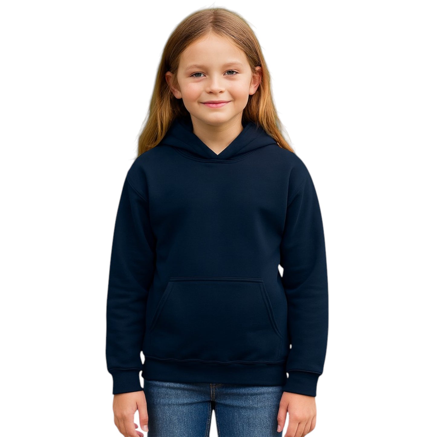 Kids Unisex Plain Hoodie – Soft Brushed Fleece | Urban Road