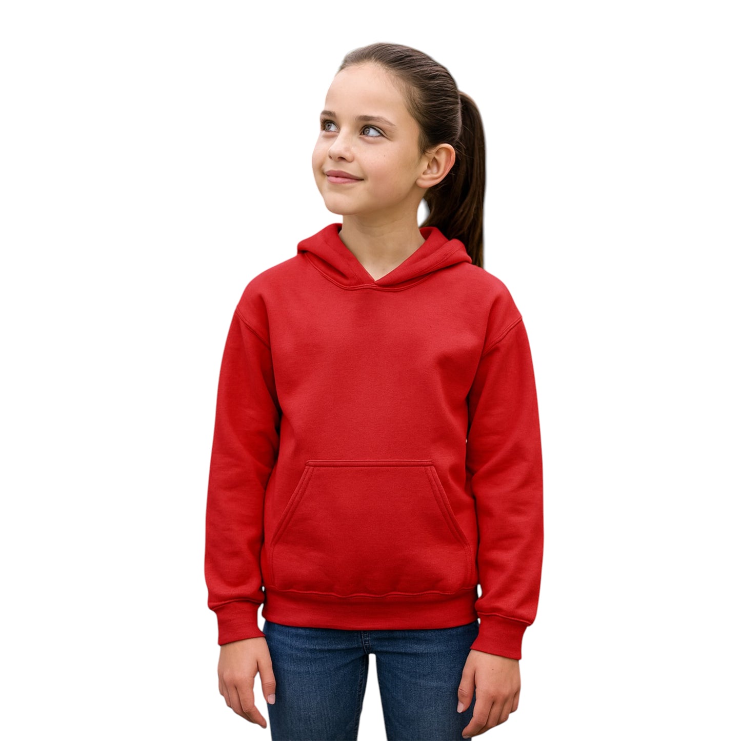 Kids Unisex Plain Hoodie – Soft Brushed Fleece | Urban Road