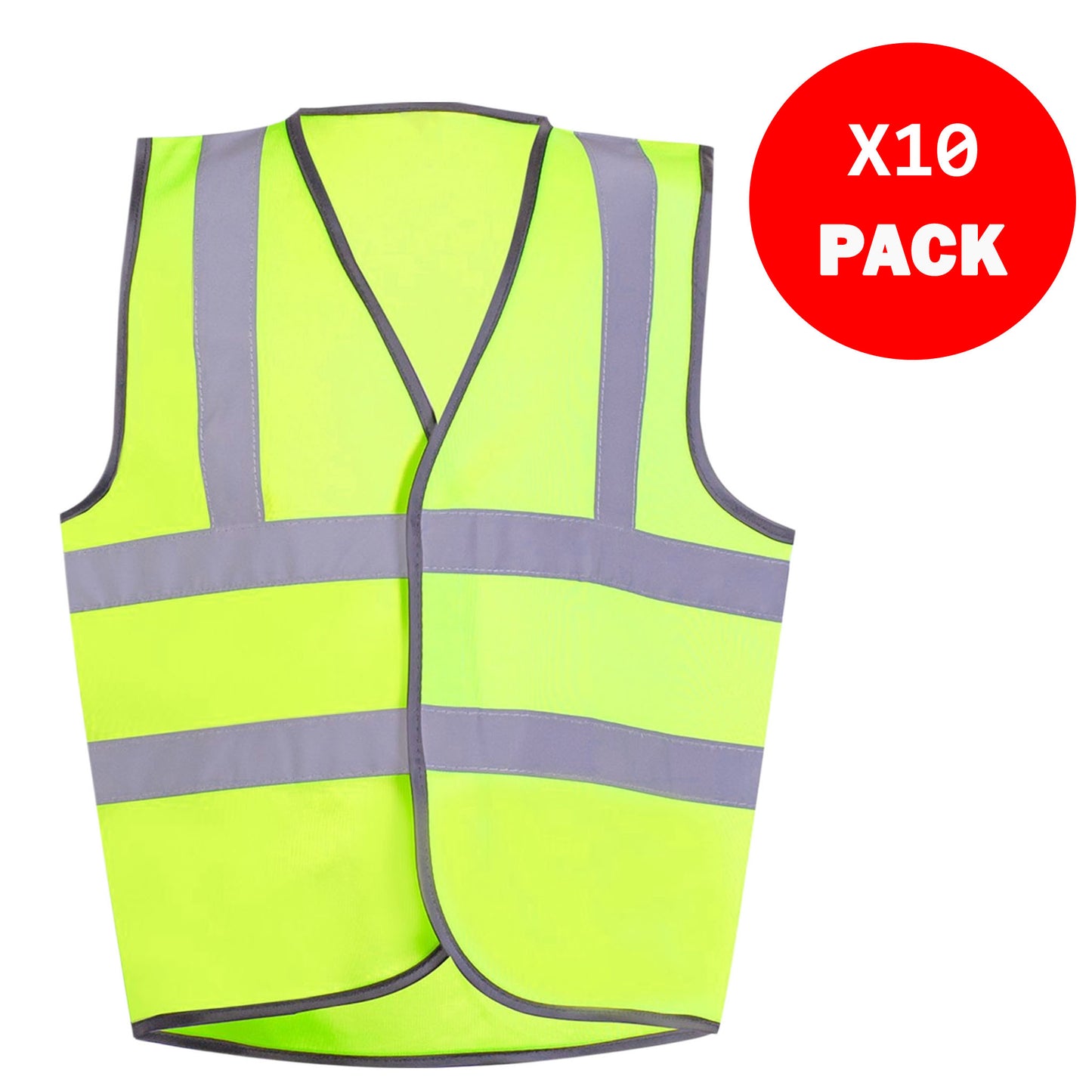 Kids Hi Vis Safety Vest Multi-Pack – Unisex Reflective Waistcoat | Ages 4-13