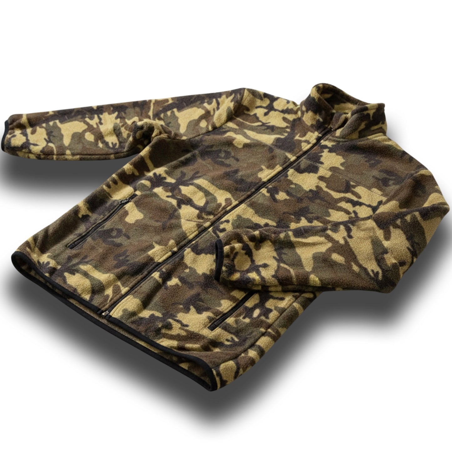 Mens Camouflage Print Fleece Jacket