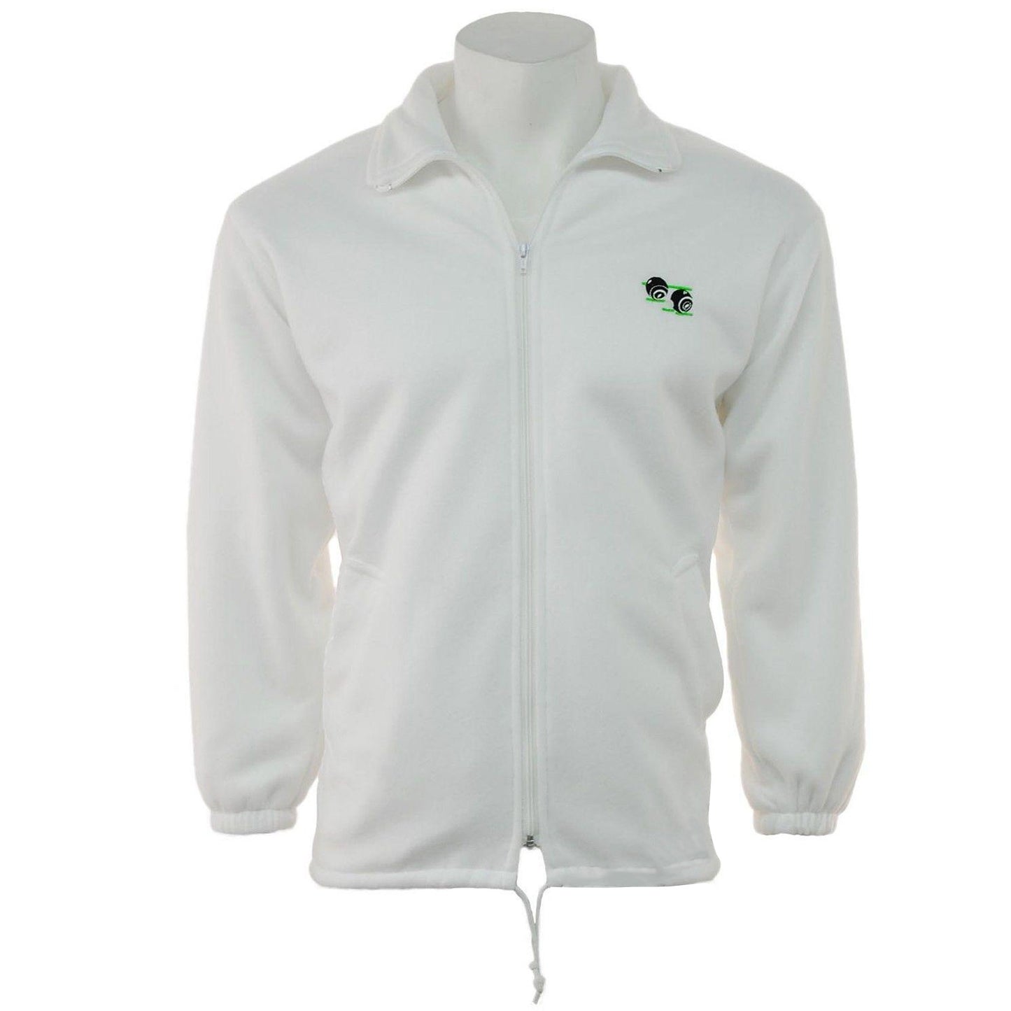 Adults Unisex Lawn Bowling Zipper Polar Fleece Jacket