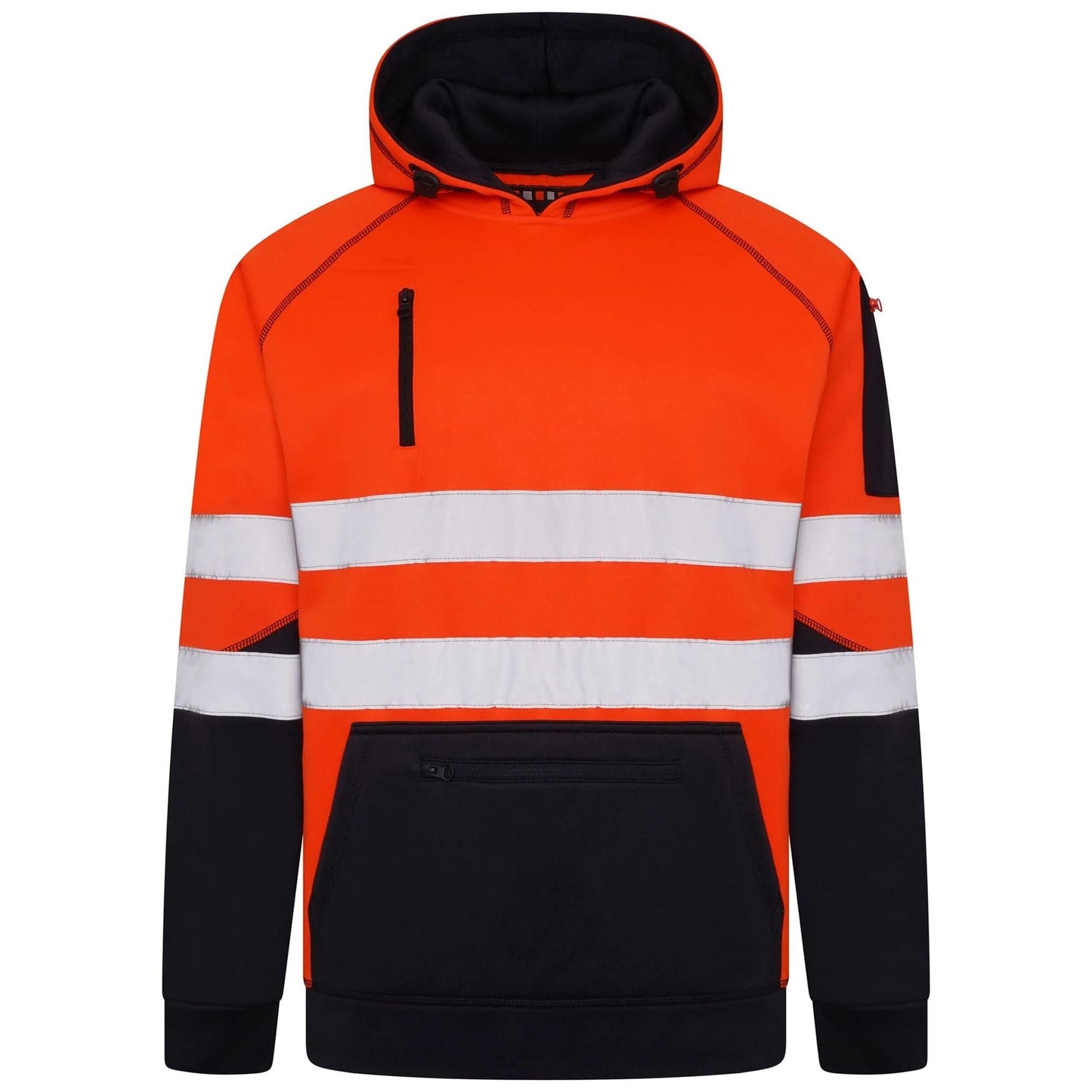 Mens AV034 Hi Vis Pullover Sweatshirt Hoodie