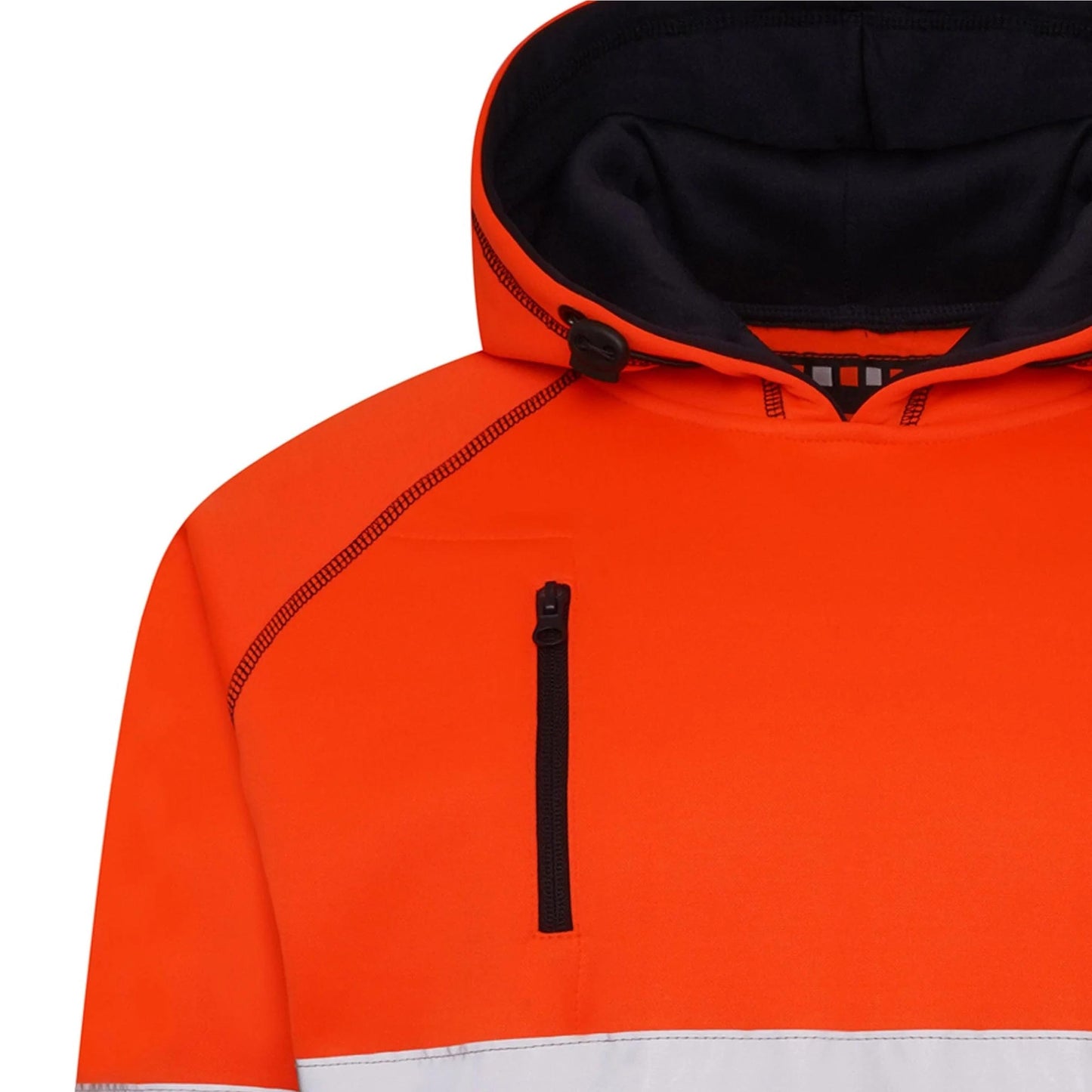 Mens AV034 Hi Vis Pullover Sweatshirt Hoodie