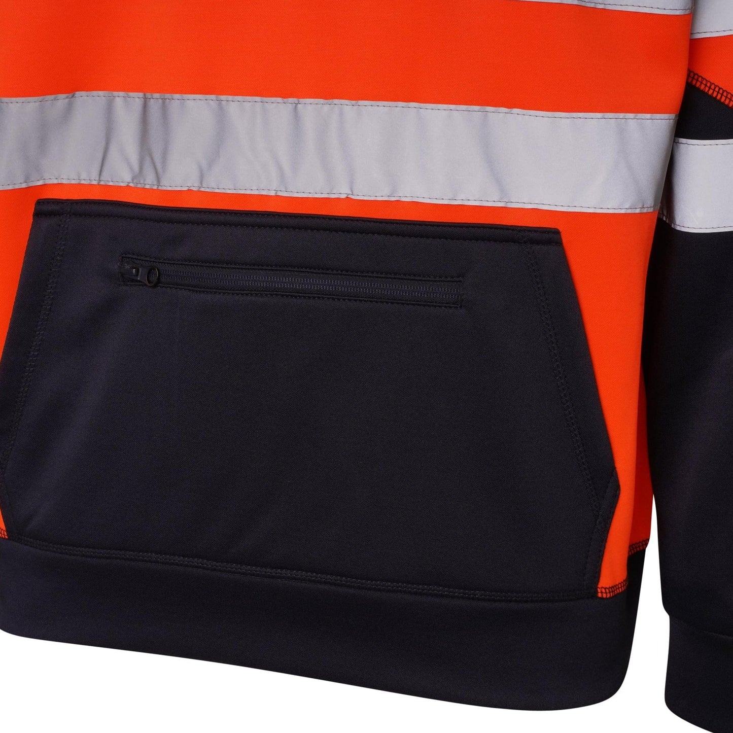 Mens AV034 Hi Vis Pullover Sweatshirt Hoodie
