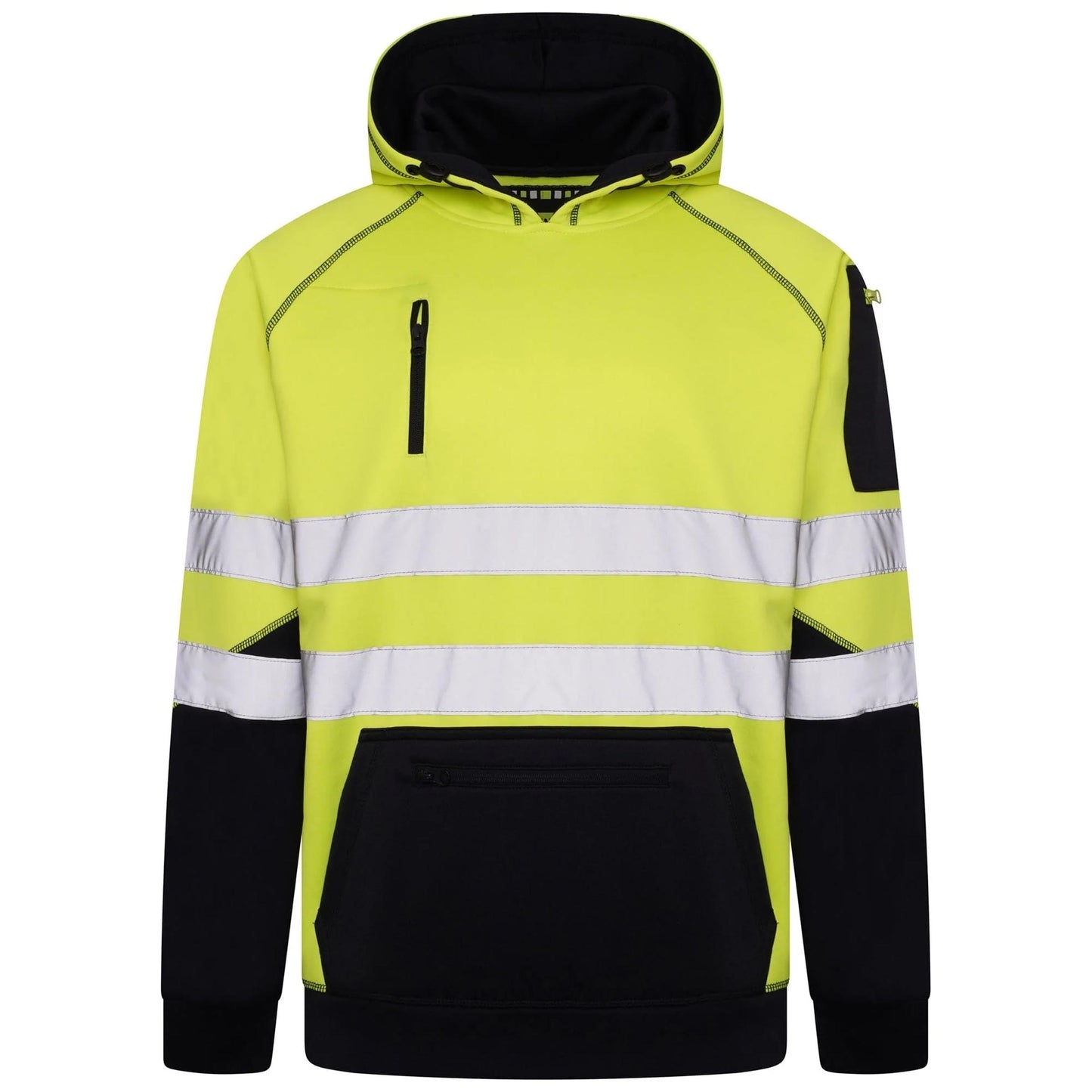 Mens AV034 Hi Vis Pullover Sweatshirt Hoodie