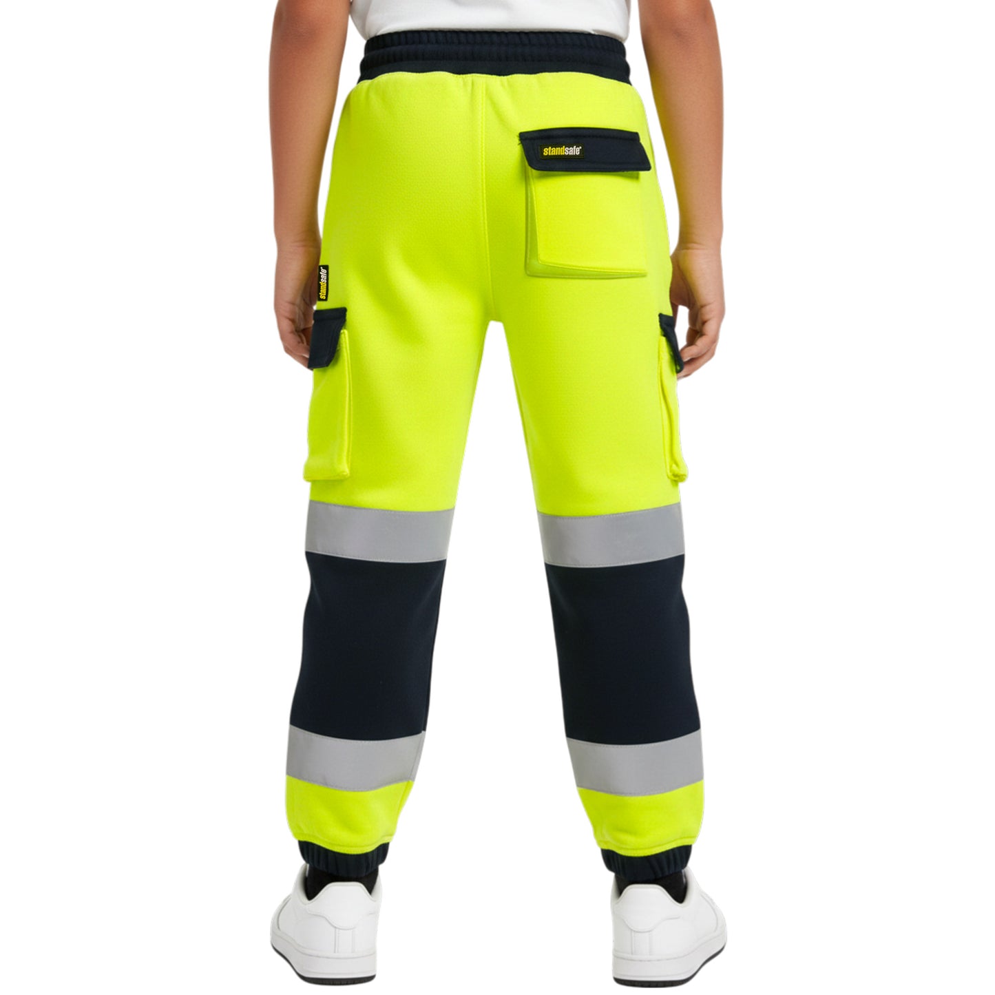 Kids Unisex Hi-Vis Jogging Bottoms | Reflective Safety Trousers