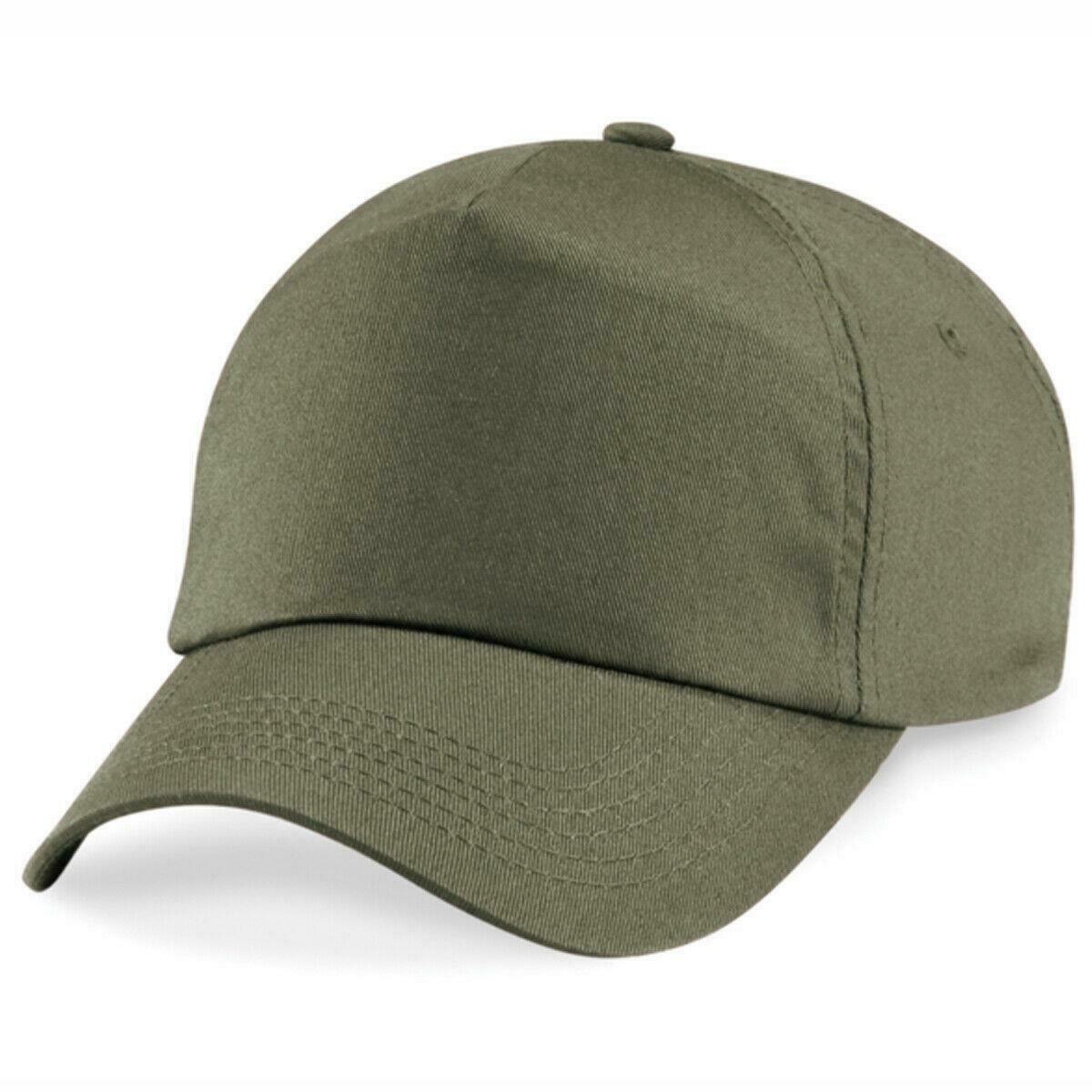 Adults Unisex Beechfield Original 5 Panel Adjustable Cotton Baseball Cap
