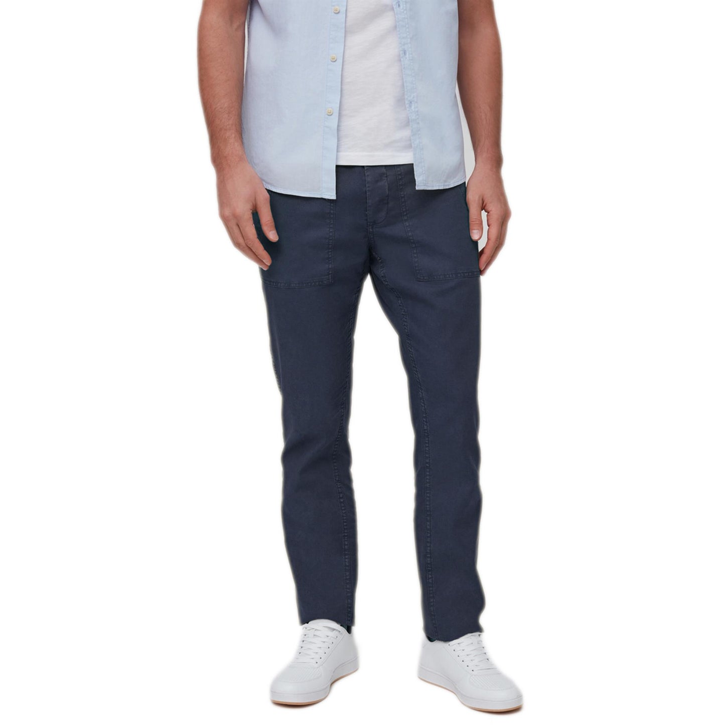 Mens Casual Linen Blend Trousers