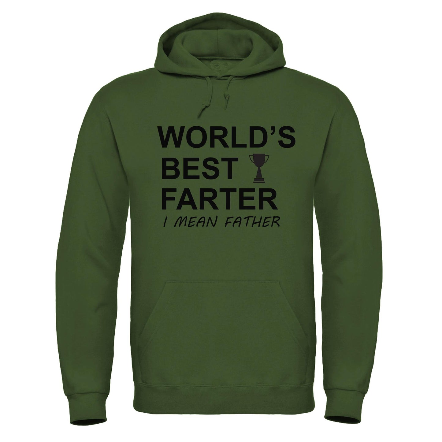 Men's Crew Neck 'Best Farter' Hooded Sweatshirt Top Fathers Day Gift Hoodie