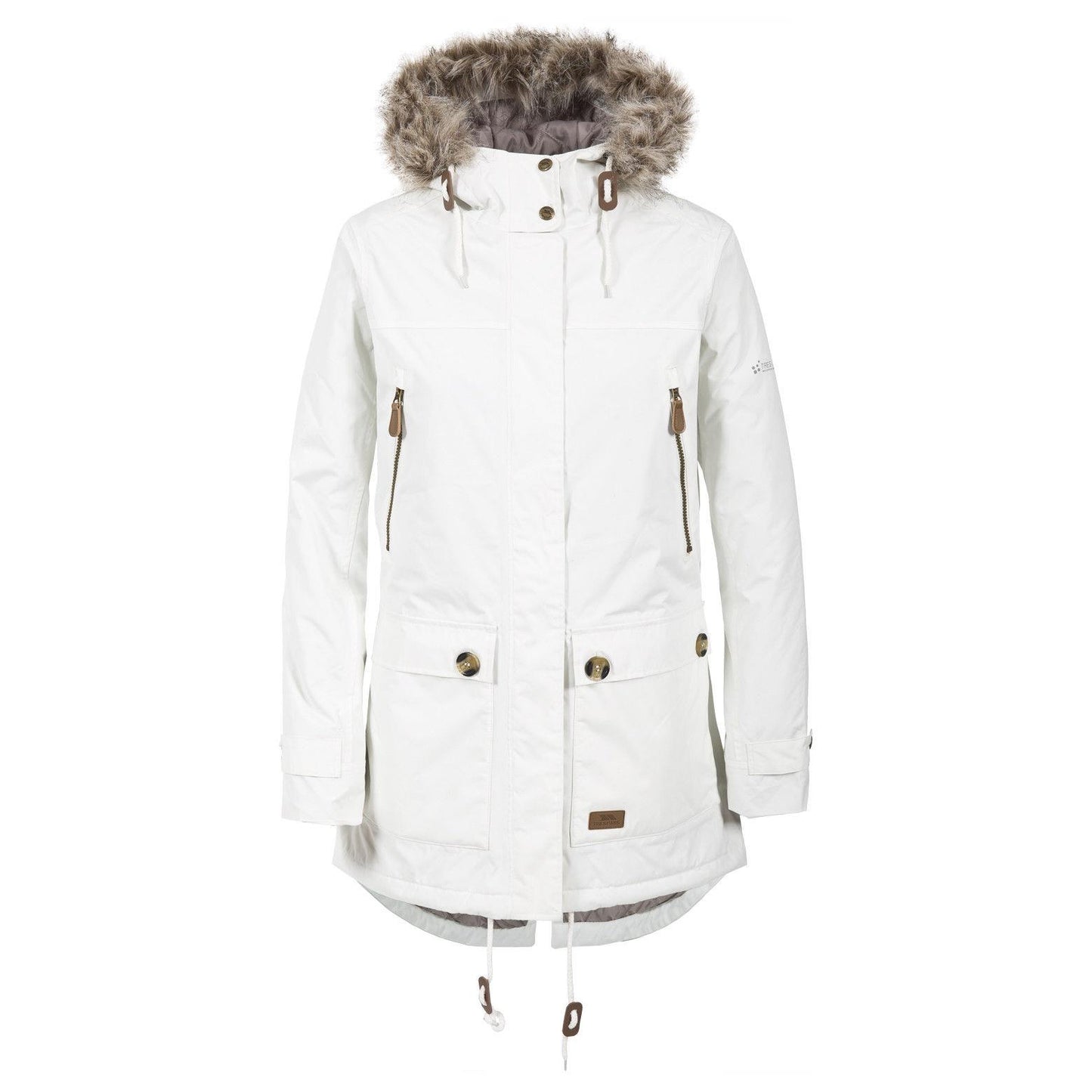 Trespass Clea Womens Waterproof Padded Jacket | Ladies Long Coat with Taped Seam