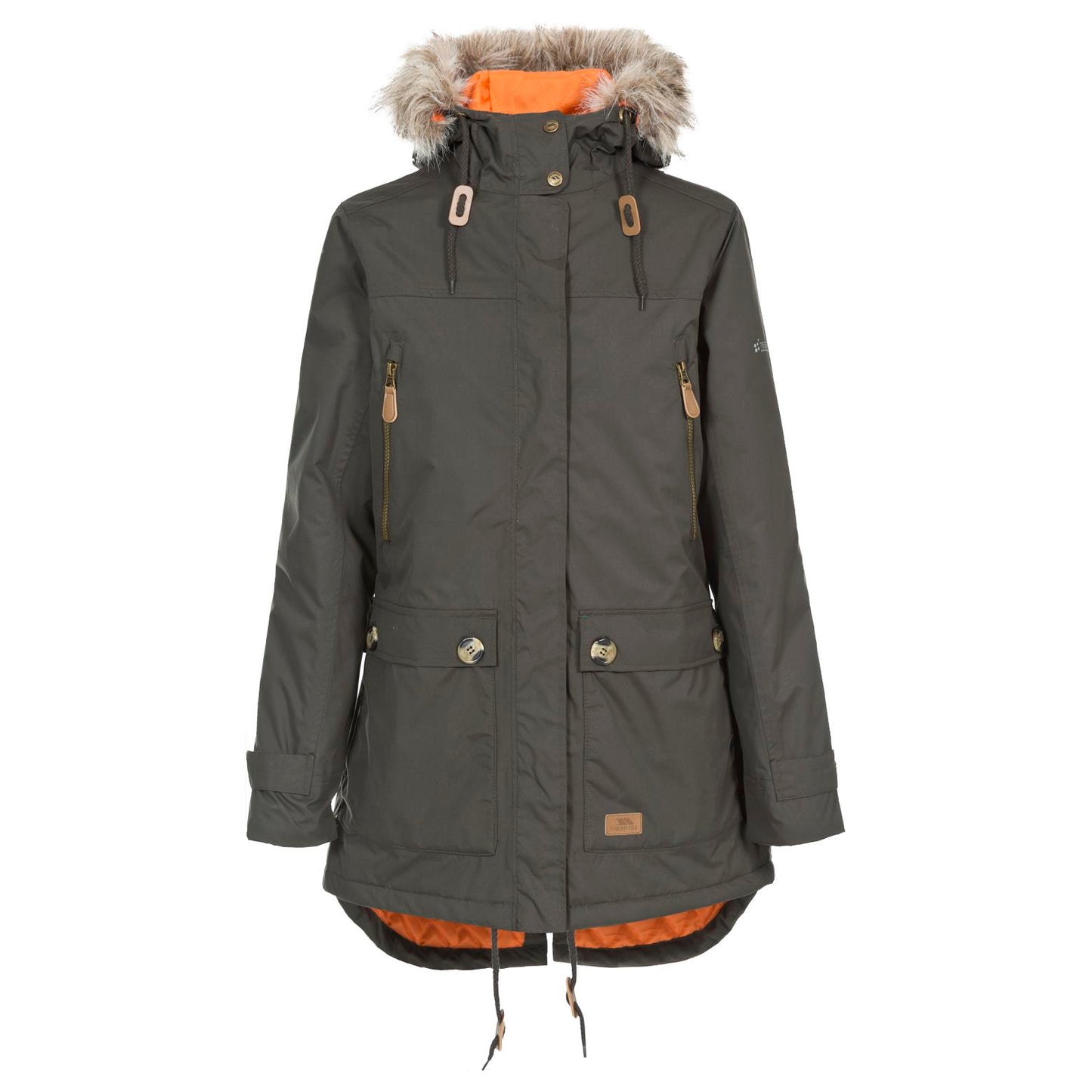 Trespass Clea Womens Waterproof Padded Jacket | Ladies Long Coat with Taped Seam