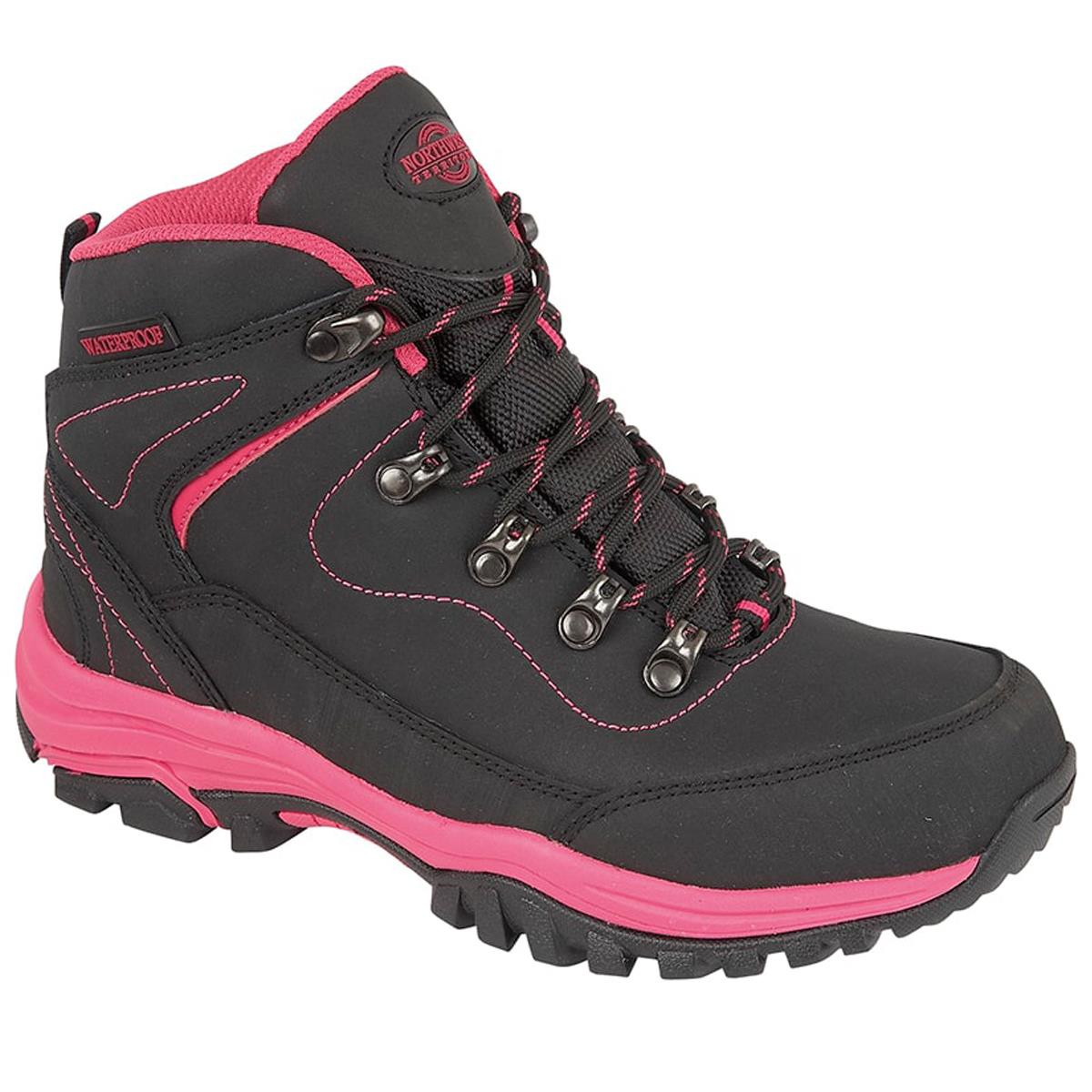 Ladies Northwest Territory Texas Leather Top Waterproof Hiking Walking Boots