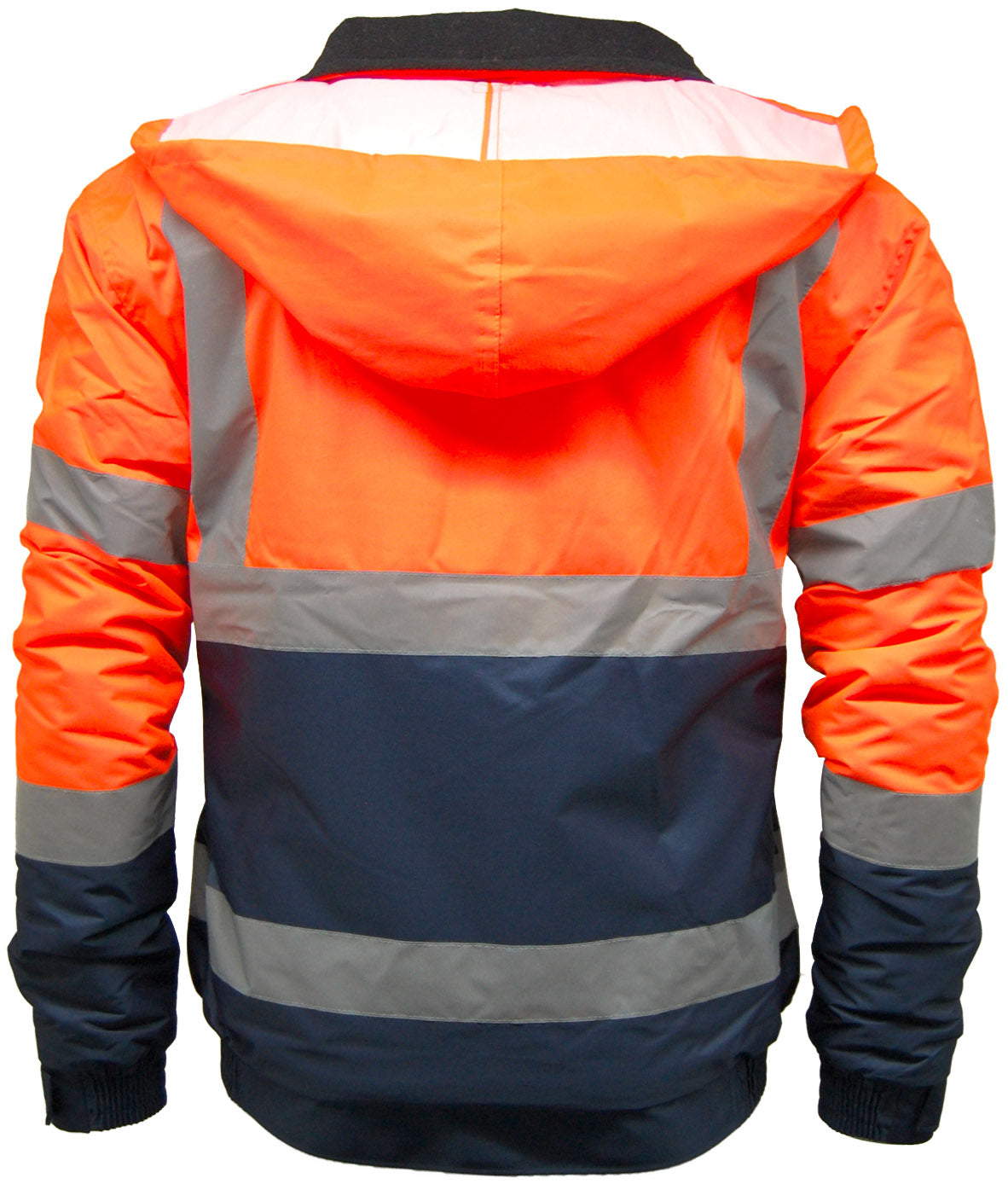 Mens Hi Vis Waterproof Padded Bomber Jacket