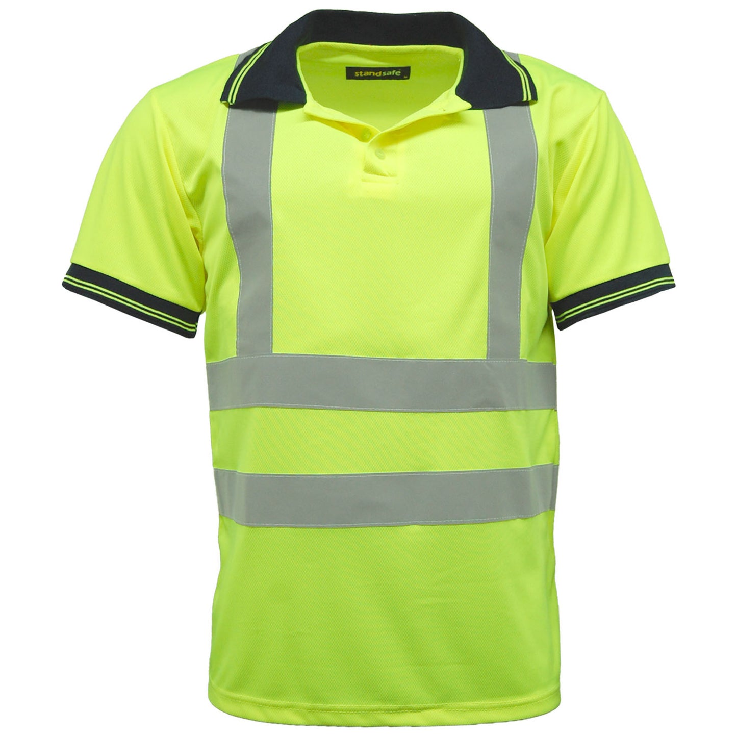 Mens Hi Vis Short Sleeve Polo Shirt