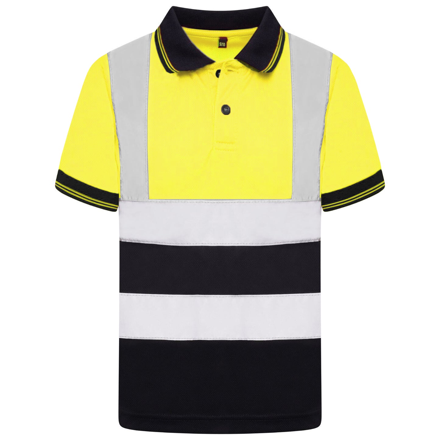 Kids Unisex Hi Vis Short Sleeve Polo Shirt