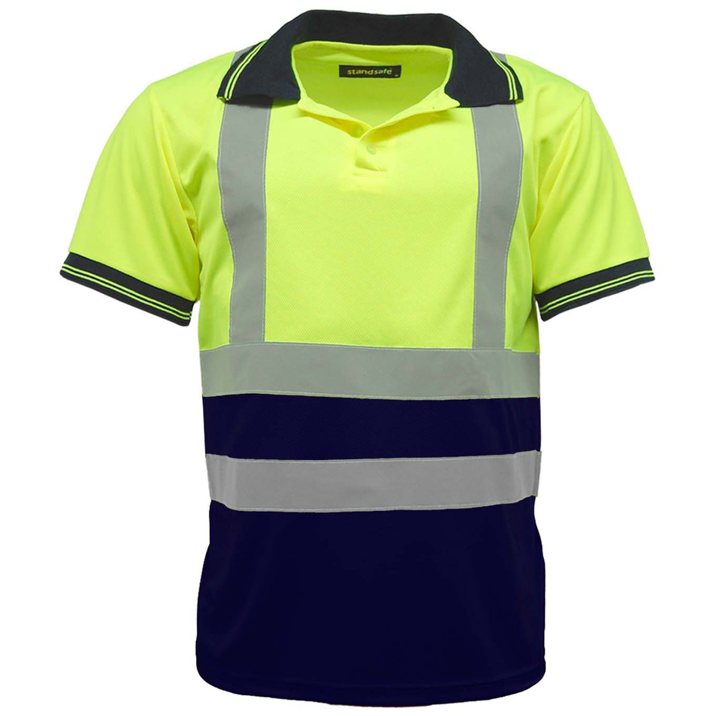 Mens Hi Vis Short Sleeve Polo Shirt