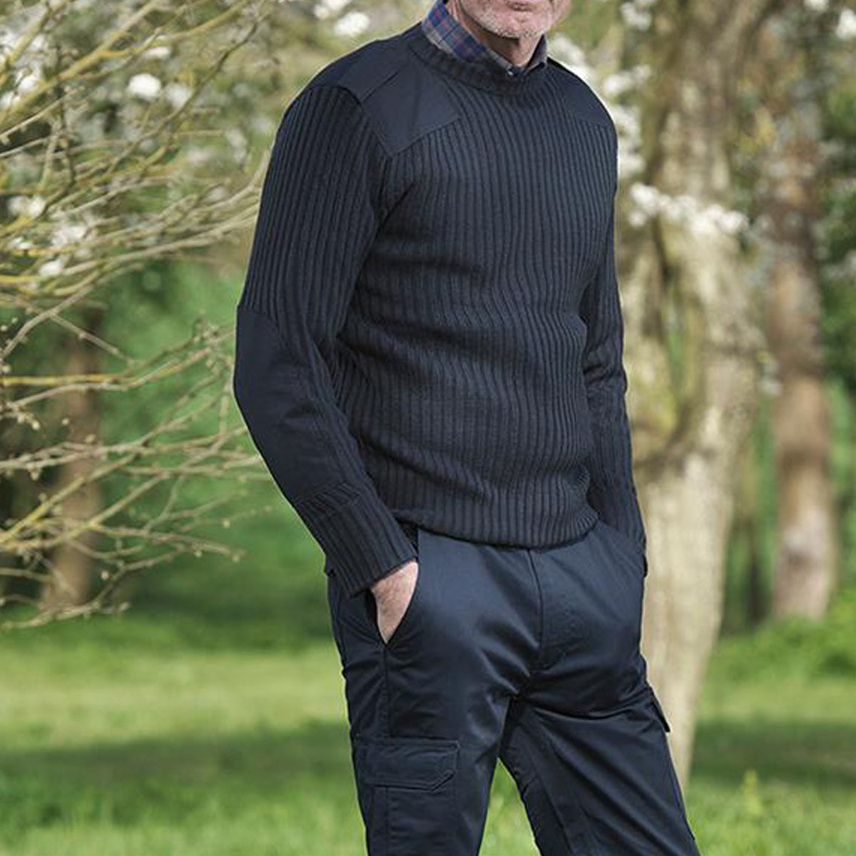 Mens Fort Heavyweight Crew Neck Combat Jumper