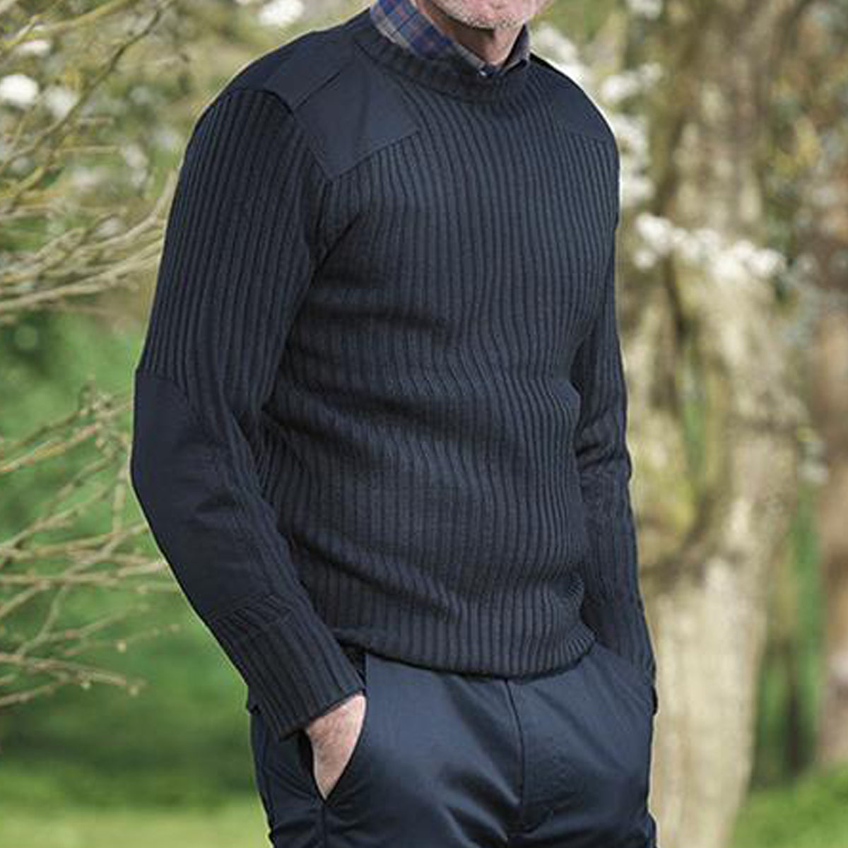 Mens Fort Heavyweight Crew Neck Combat Jumper