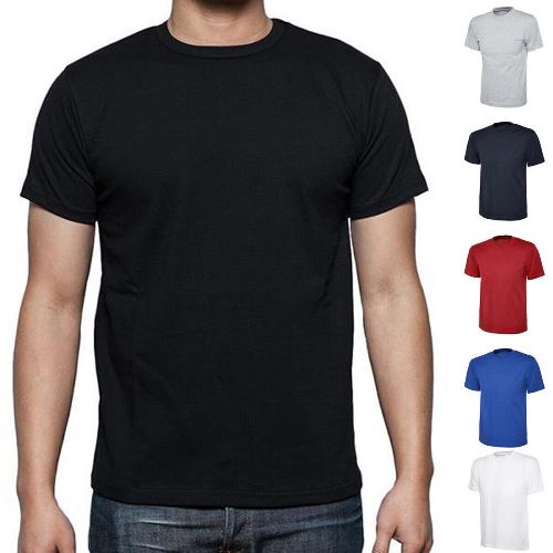 Mens 200GSM Short Sleeve Premium Cotton T-Shirt