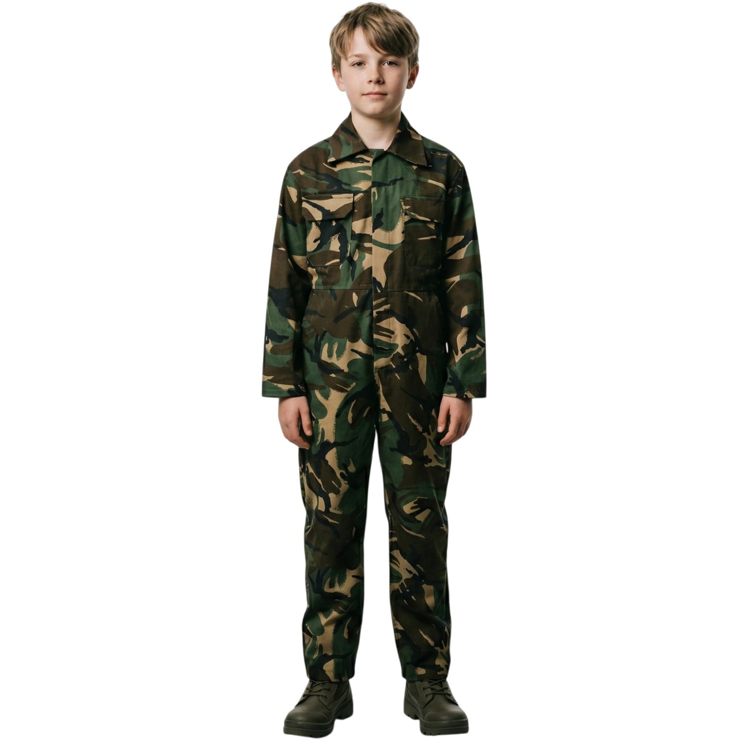 Kids Fort Tearaway Junior Coverall | Durable Children's Plain & Camo All-in-One Boilersuit
