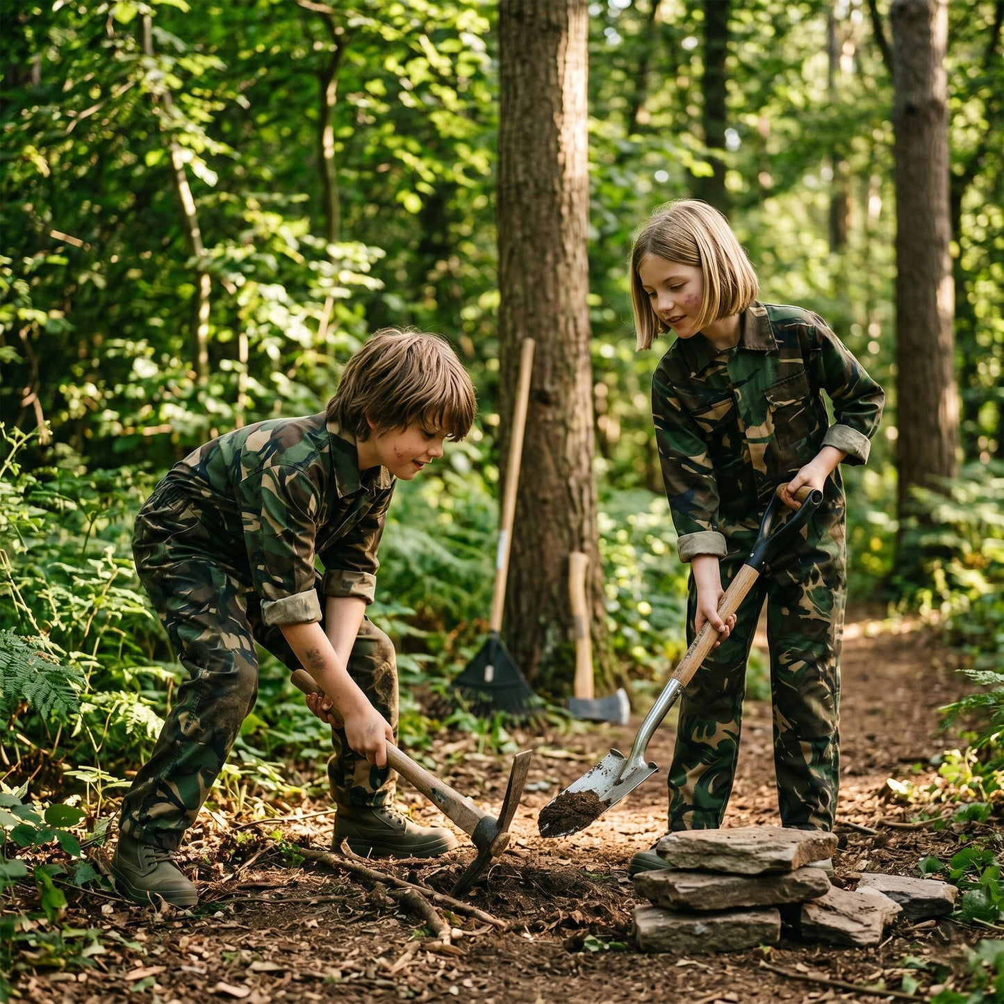Kids Fort Tearaway Junior Coverall | Durable Children's Plain & Camo All-in-One Boilersuit