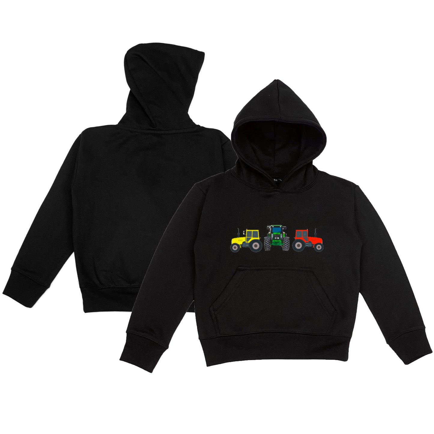 Unisex Kids Tractor Logo Embroidered Hoodie