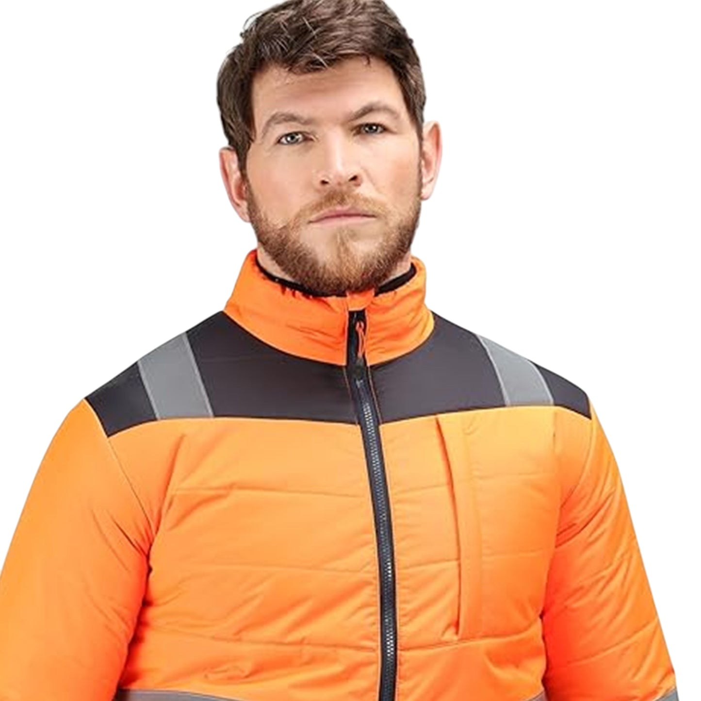 Men's Hi Vis Two-Tone Thermal Jacket - TRA483