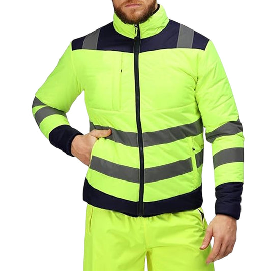 Men's Hi Vis Two-Tone Thermal Jacket - TRA483