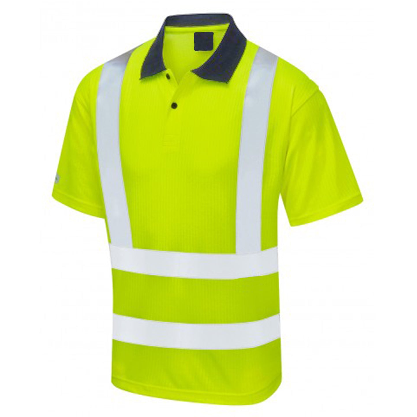 Mens Hi Vis Short Sleeve Reflective Polo Shirt