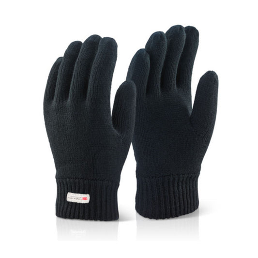 Men's Thinsulate Thermal Insulated Fleece-Lined Knitted Gloves