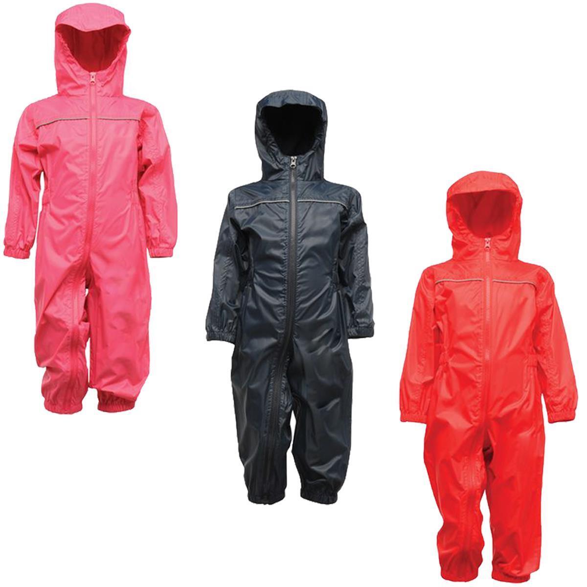 Regatta Kids Paddle 1 Piece Breathable Rainsuit Boys Girls Children Rain Suit