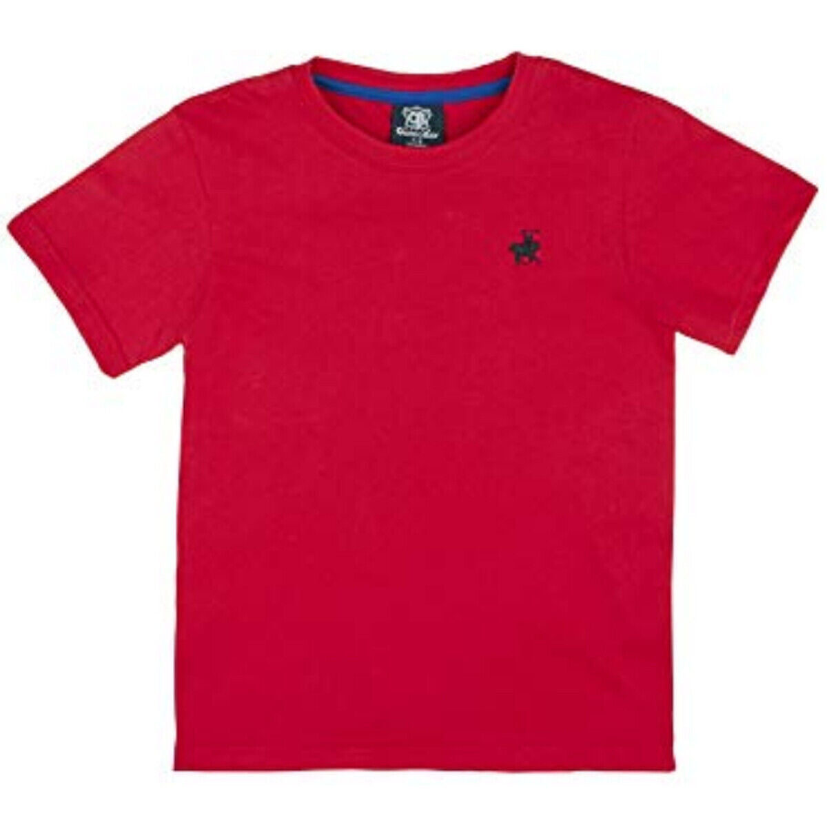 Boys Summer Short Sleeve Crew Neck T-Shirt - Children Kids Top with Horse Logo