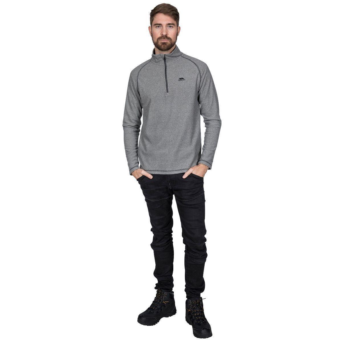 Mens Trespass KEYNOTE Anti-pill Microfleece 1/2 Zip Fleece Top Jumper Sweatshirt