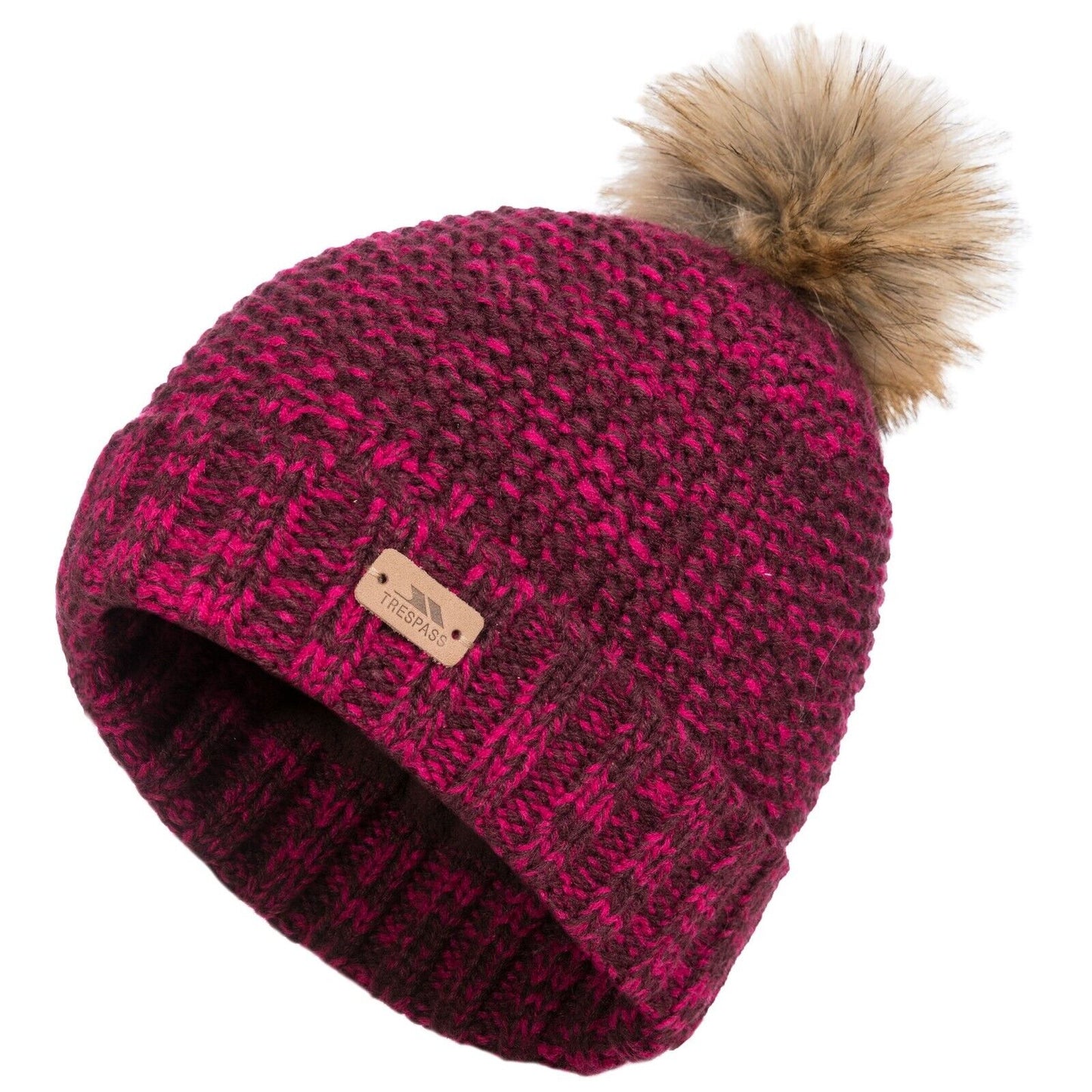 Ladies Trespass Kellisa Half Fleece Lined Bobble Hat