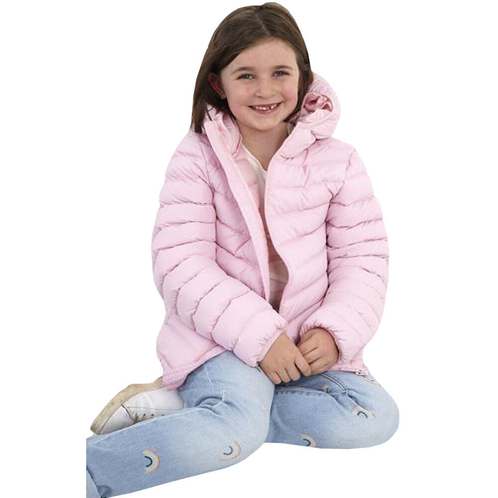 Girls Brave Soul GRANTPLAIN Padded Hooded Jacket with Gradient Effect Fade